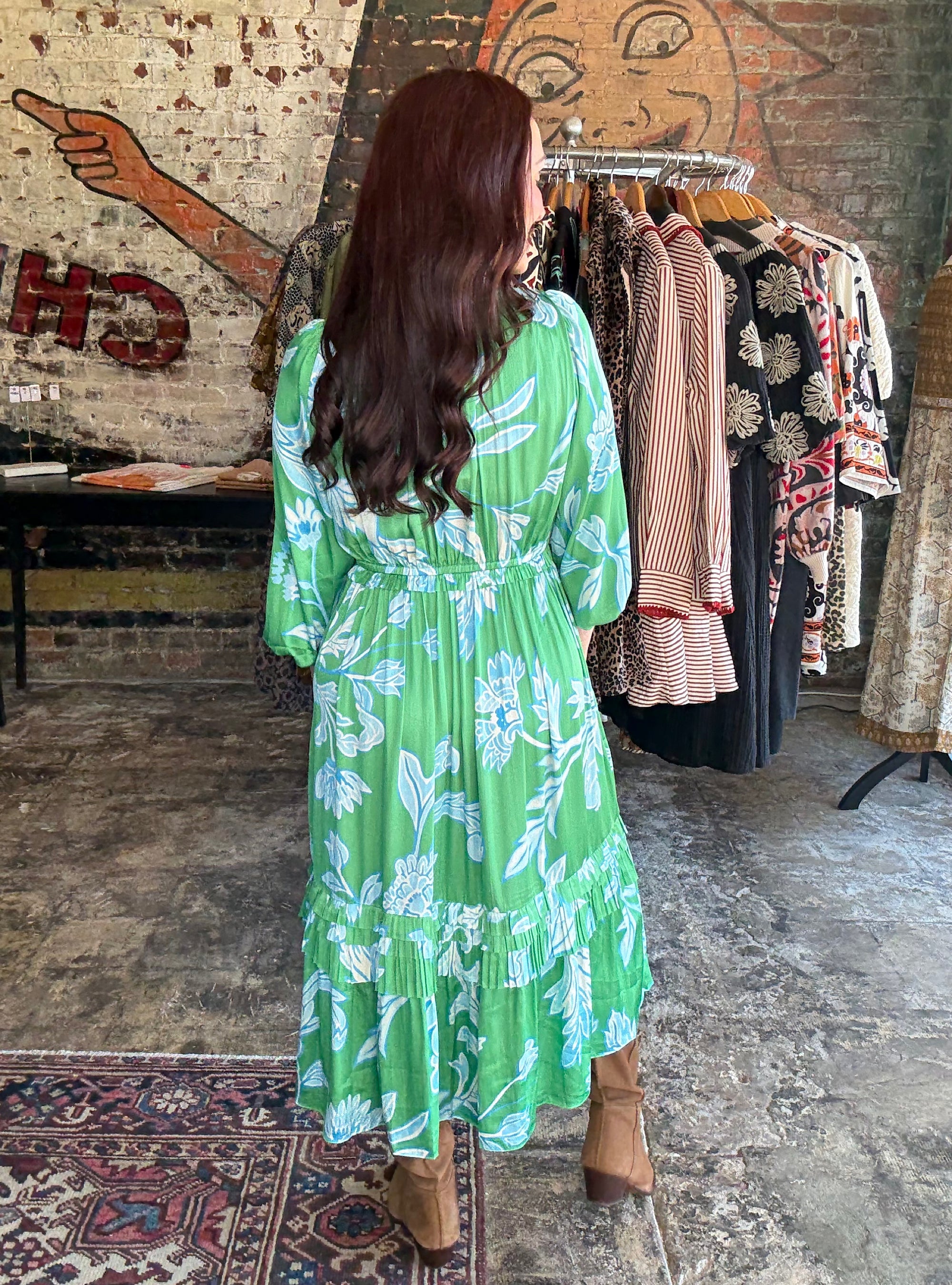 Green With Good Taste Midi Dress