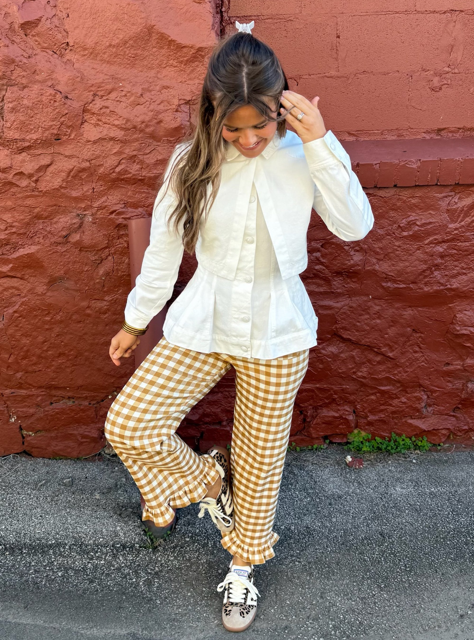 Creamy Layers Two-fer Peplum Jacket Cape