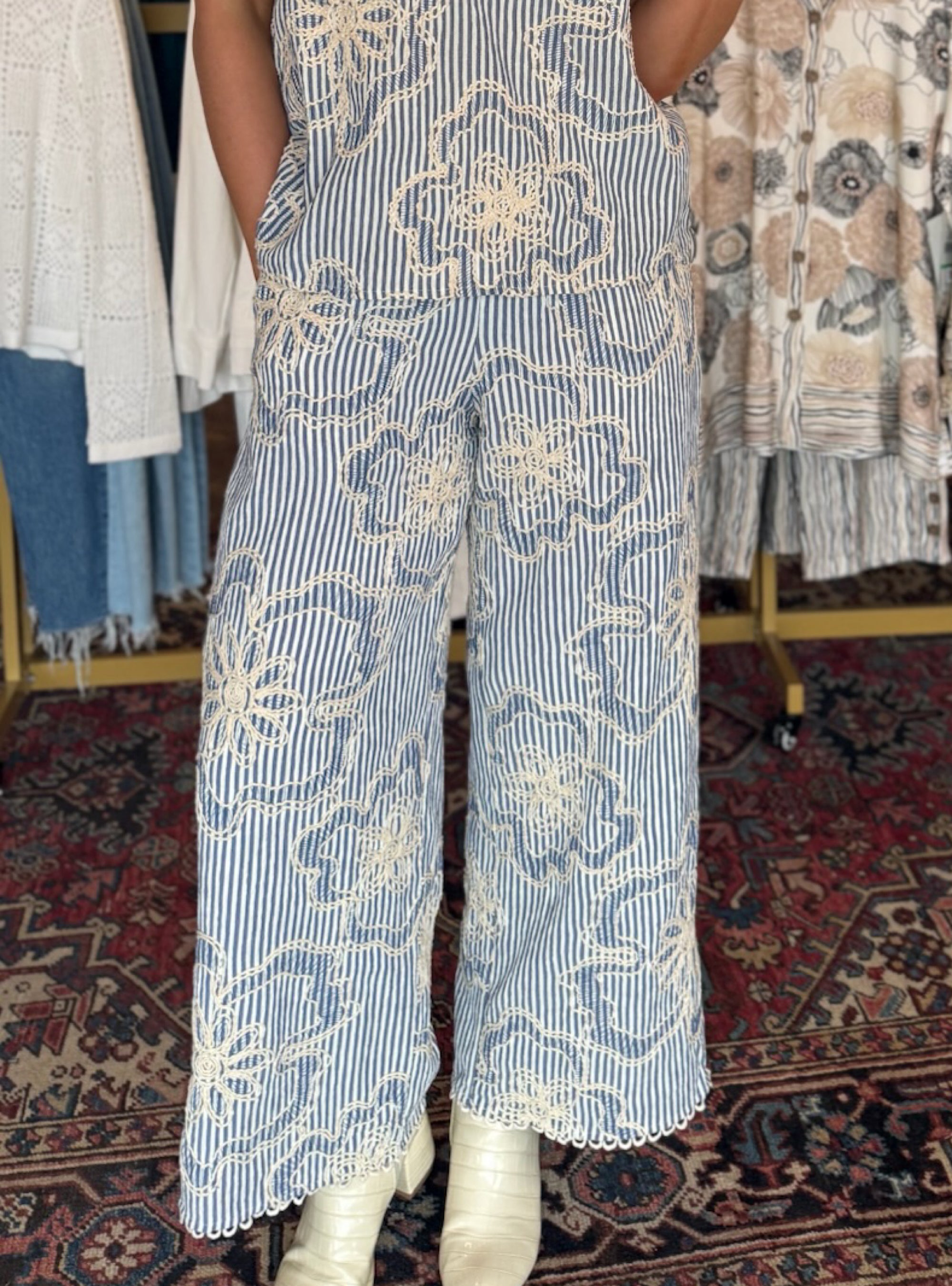 Stitched In Bloom Pants
