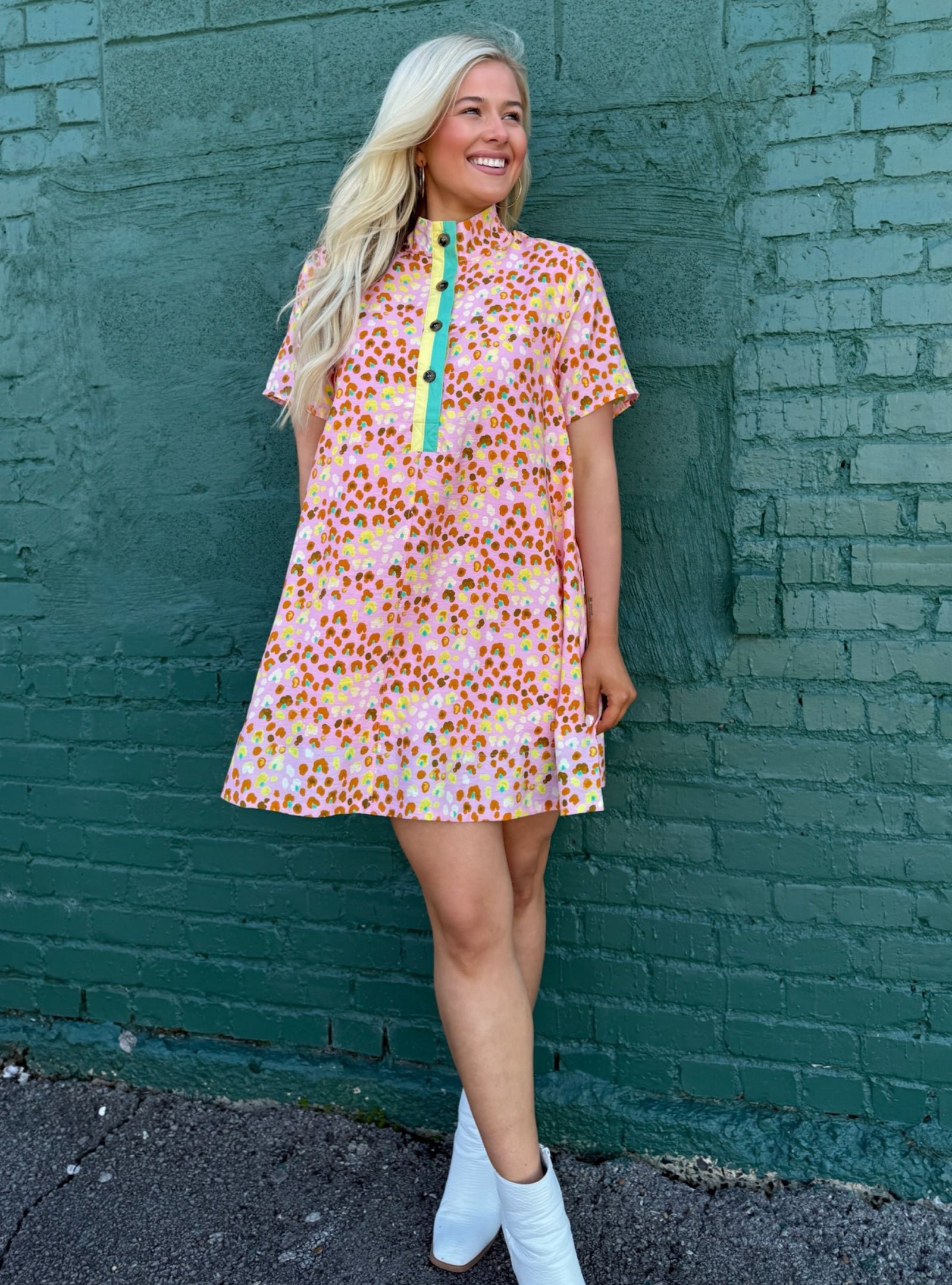 A Pop of Fun Print Dress