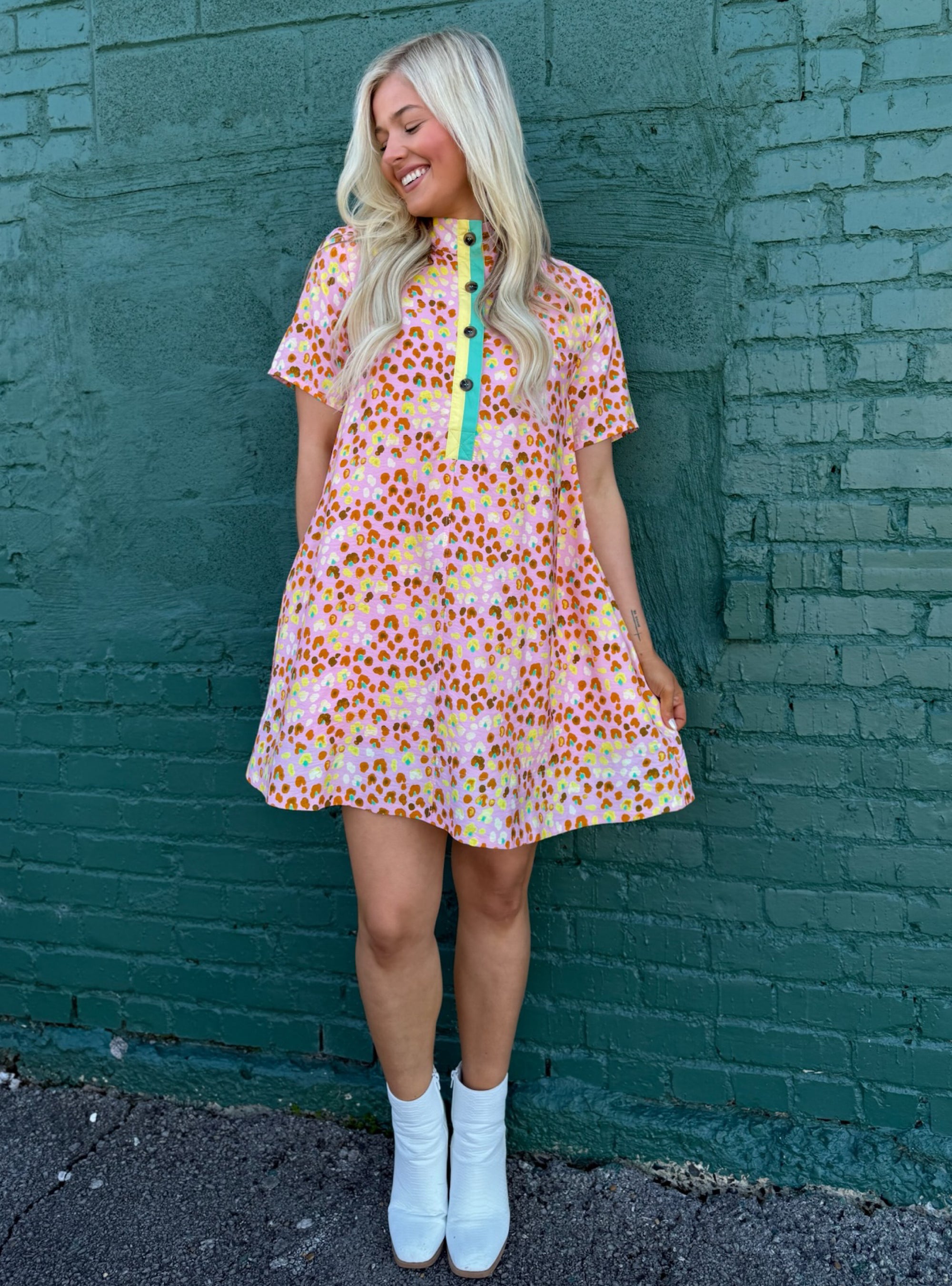 A Pop of Fun Print Dress