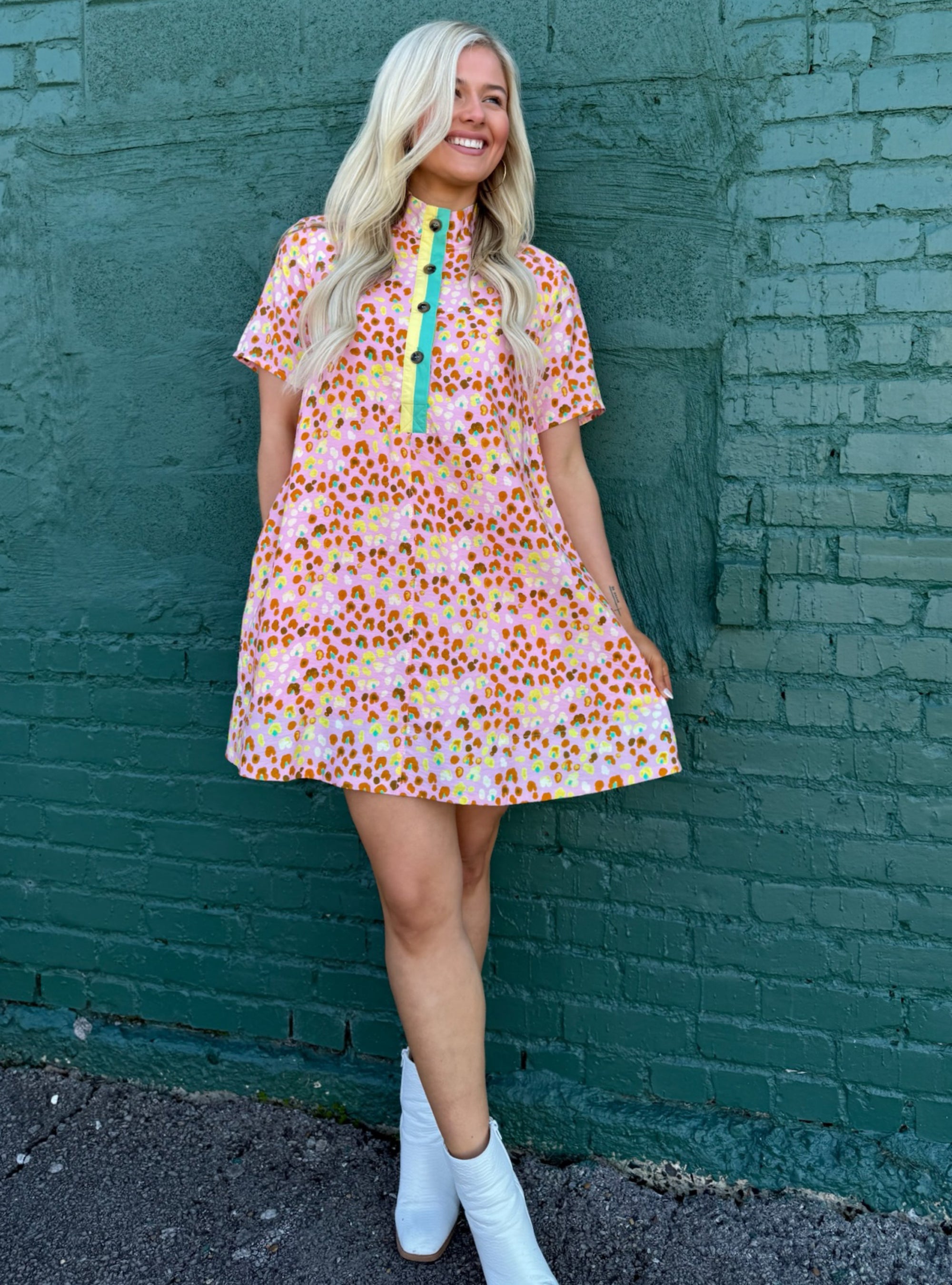 A Pop of Fun Print Dress