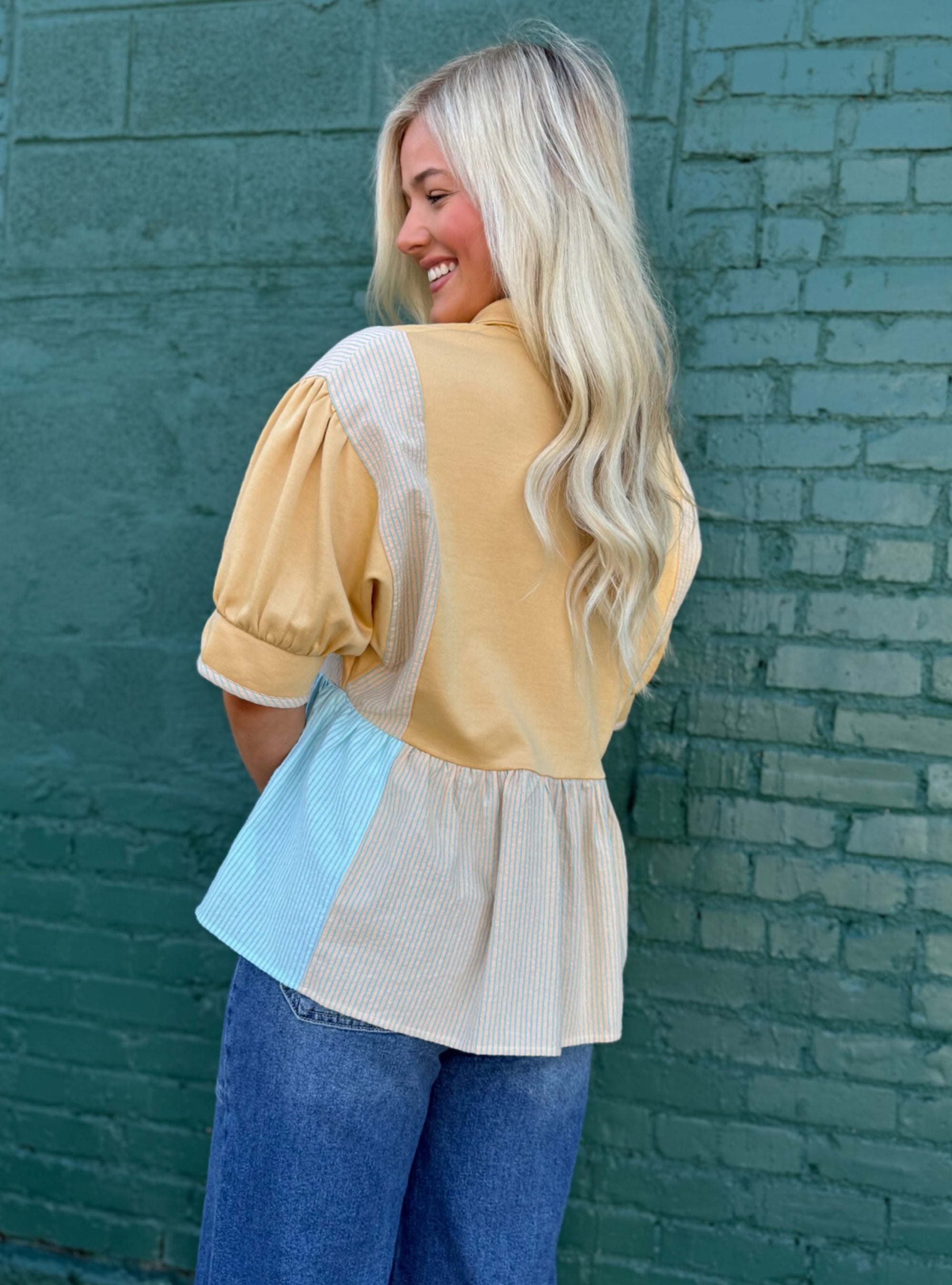 Pastel Perfection Peplum Top