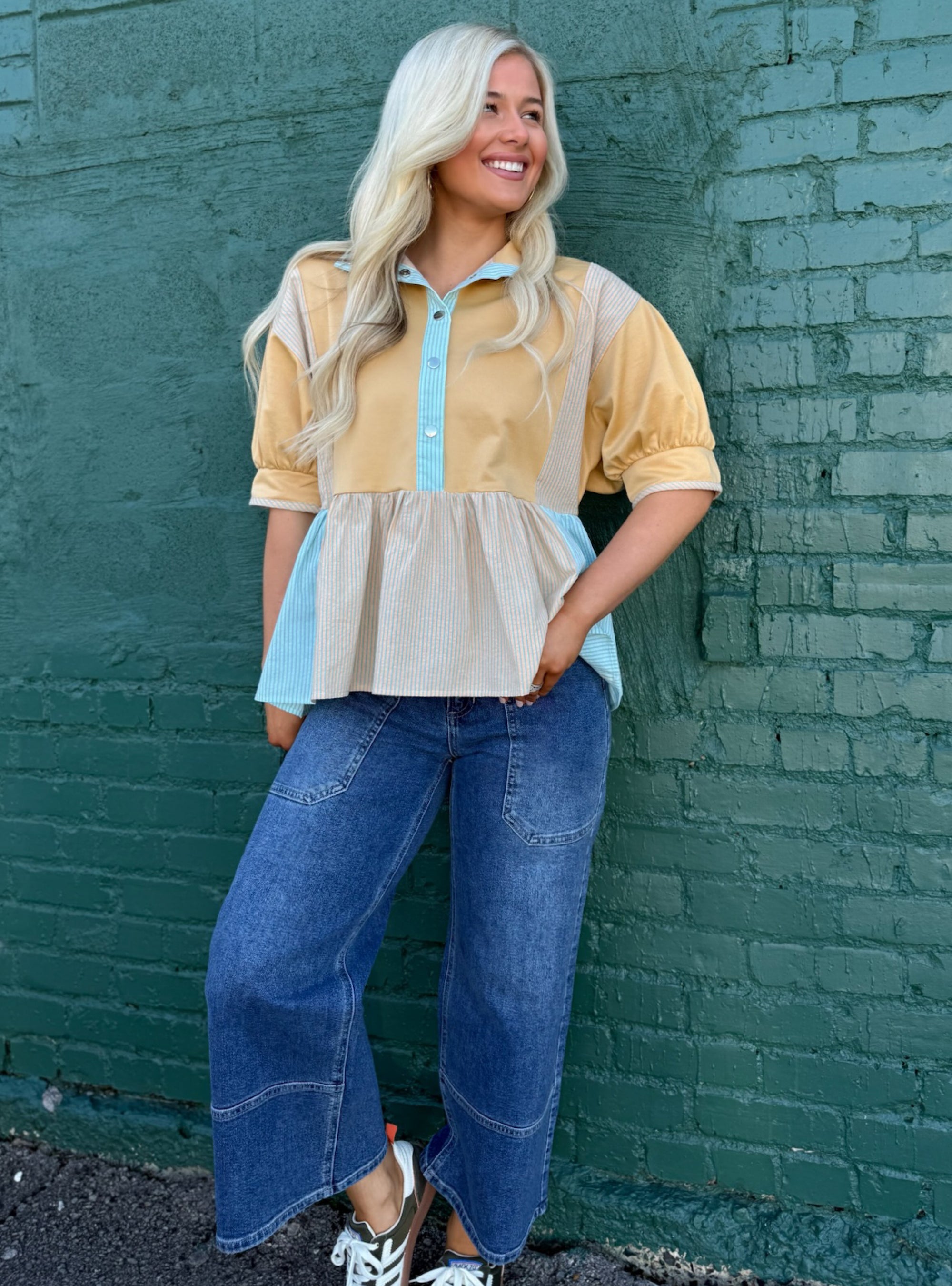 Pastel Perfection Peplum Top