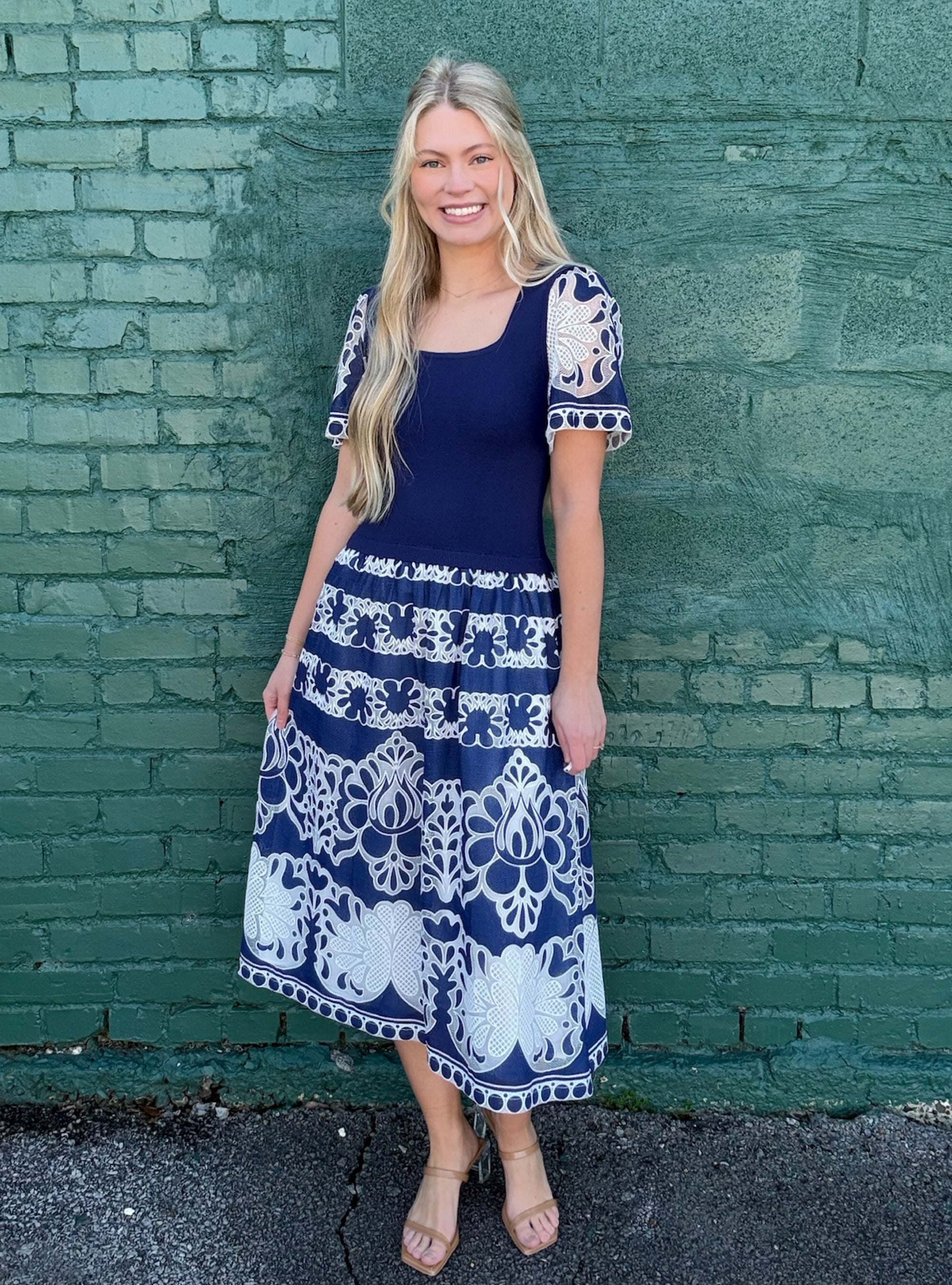 Navy Ever After Midi Dress