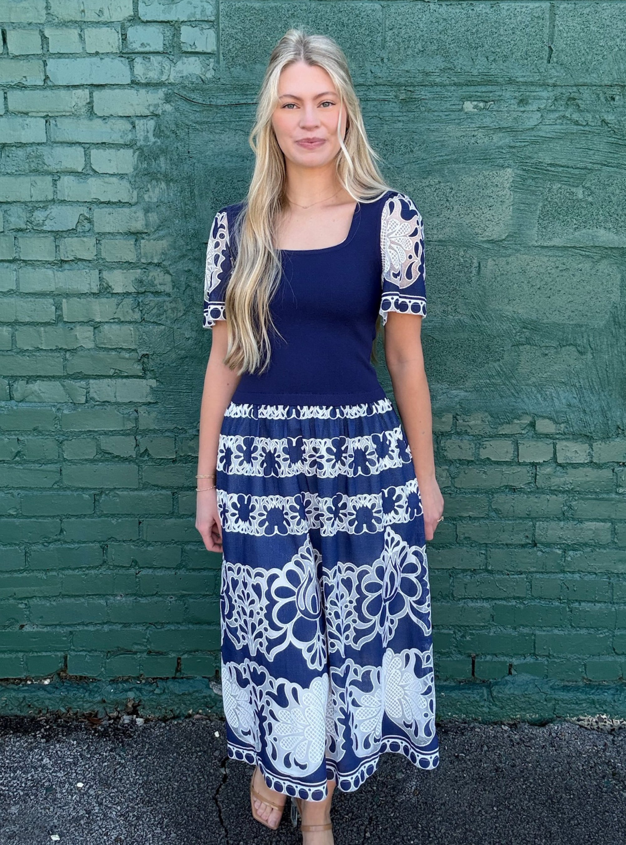 Navy Ever After Midi Dress