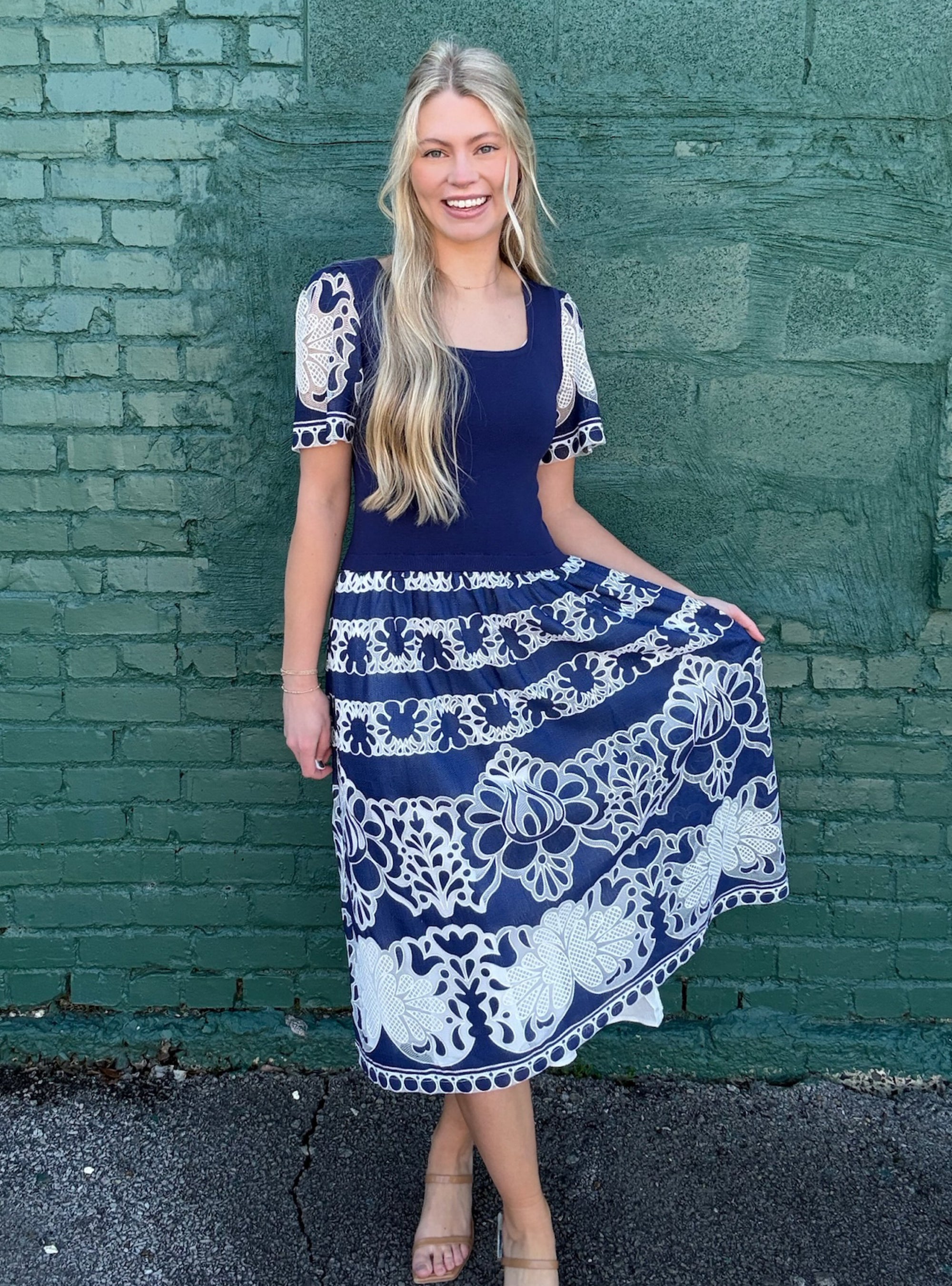 Navy Ever After Midi Dress