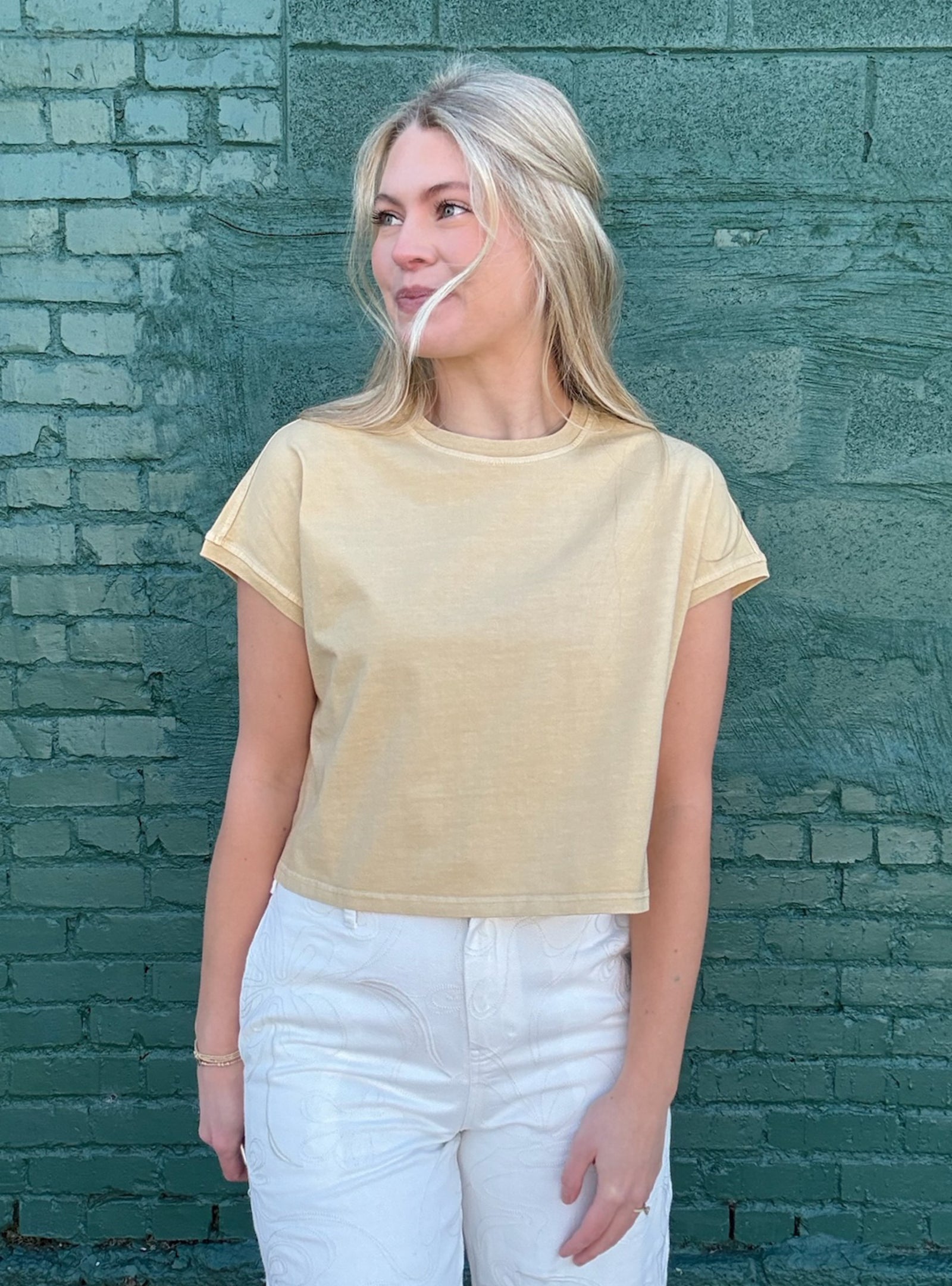 A Forever Favorite Basic Tee - Butter