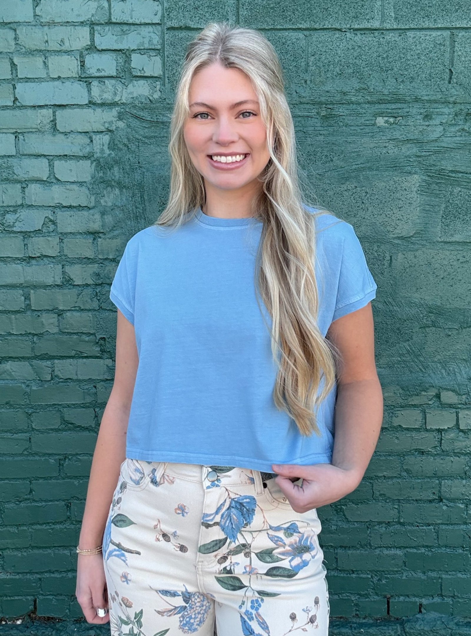A Forever Favorite Basic Tee - Blue