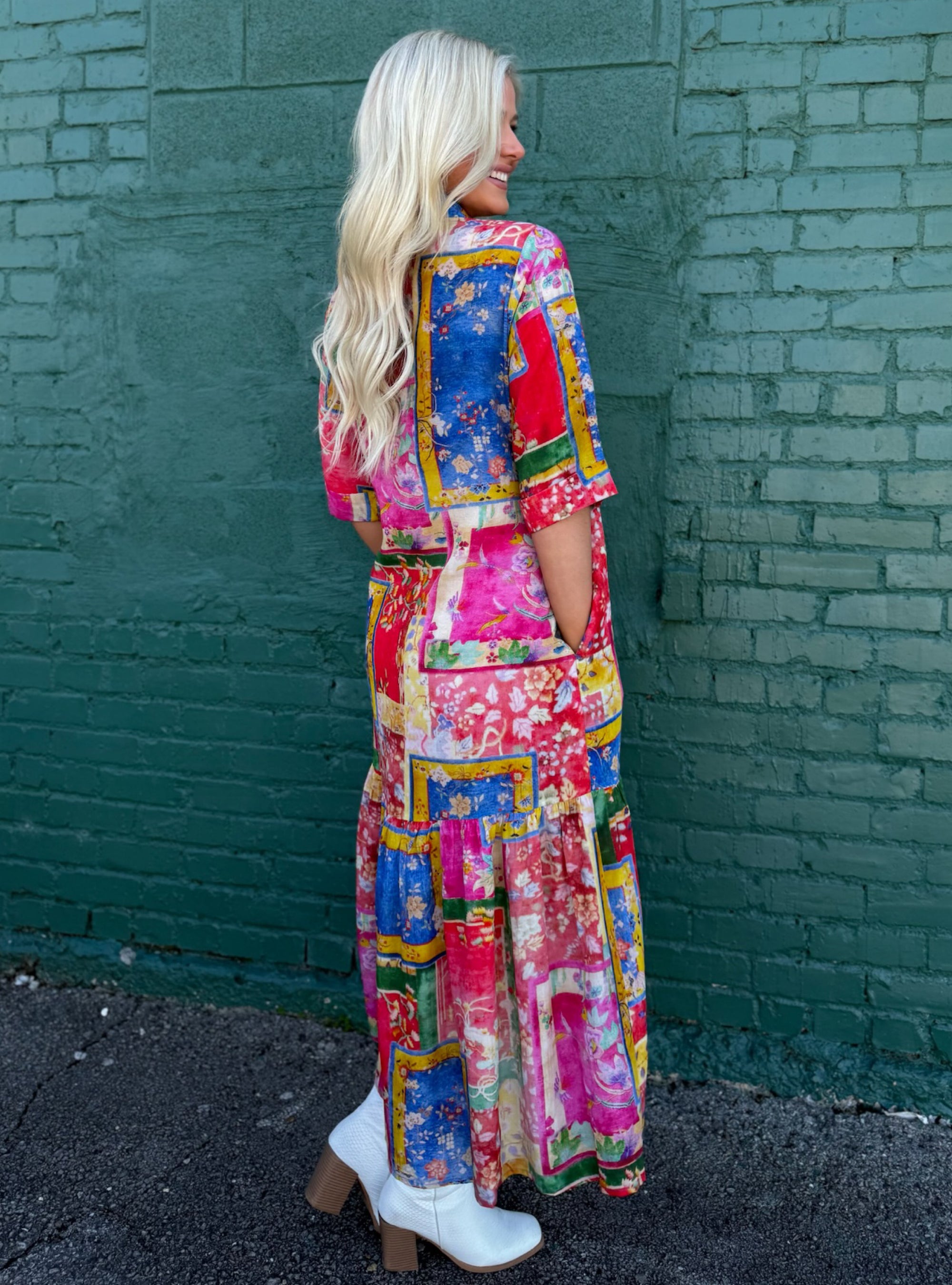 Lior Vega Floral Patchwork Dress