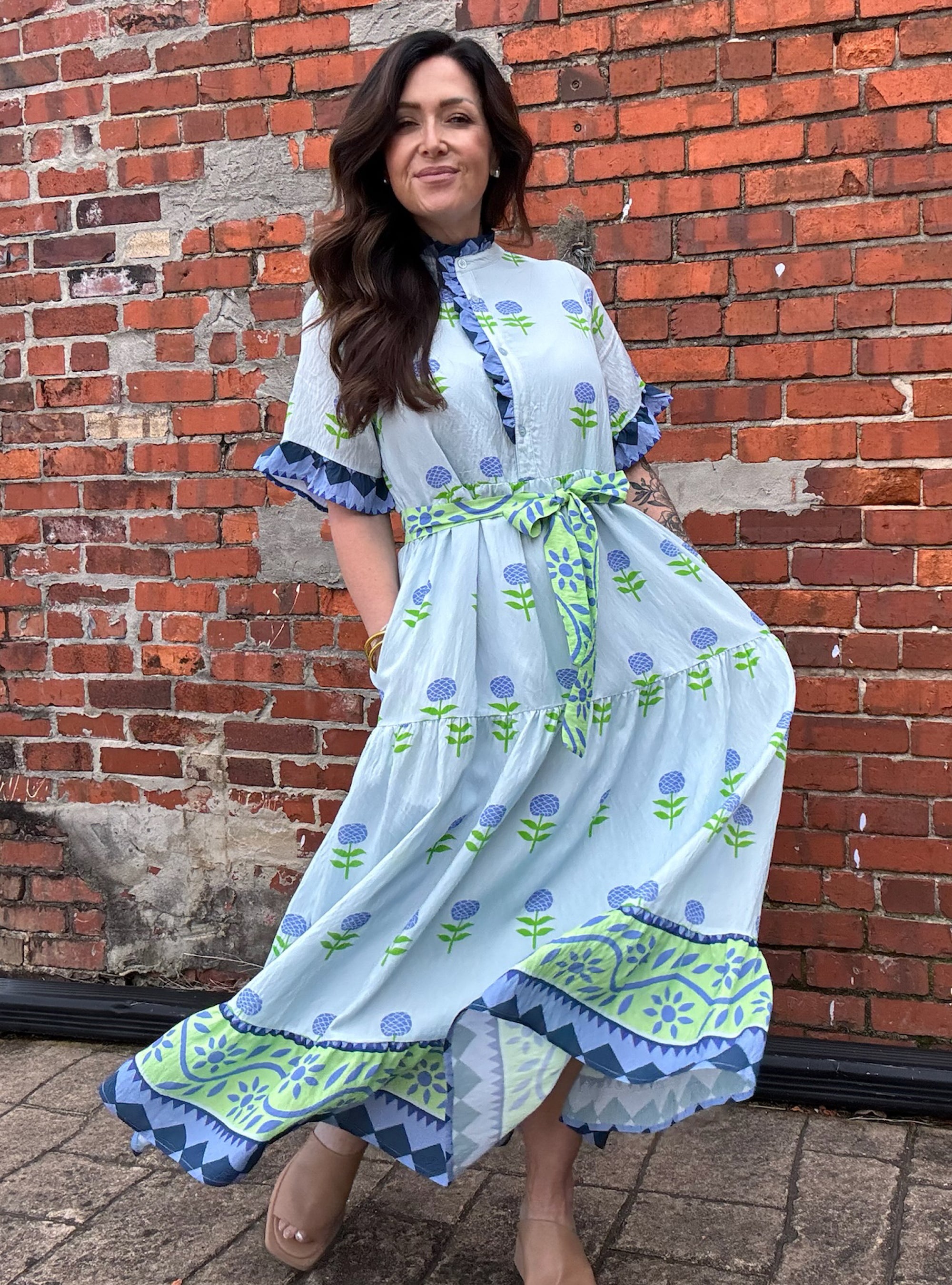 Spring Stitched Into Every Detail Dress