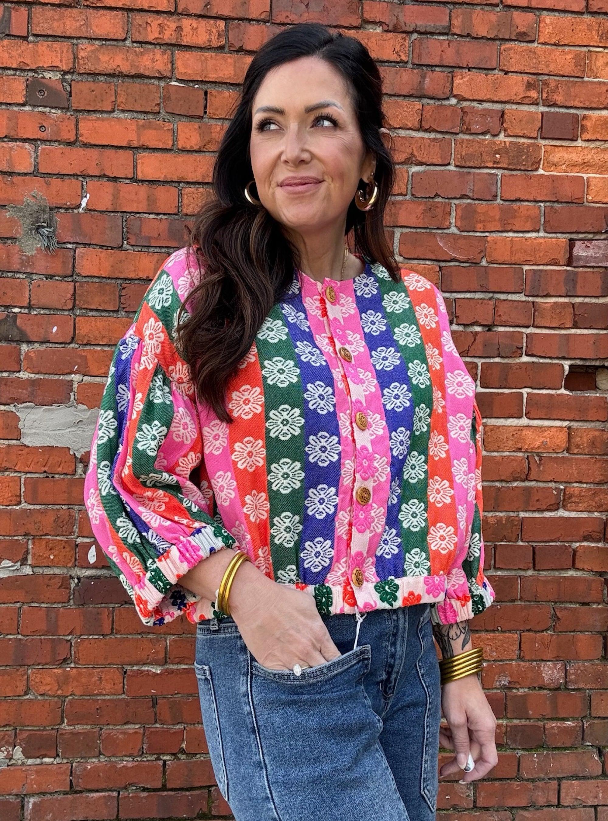 Ivy Jane Rainbow Daisy Jacket
