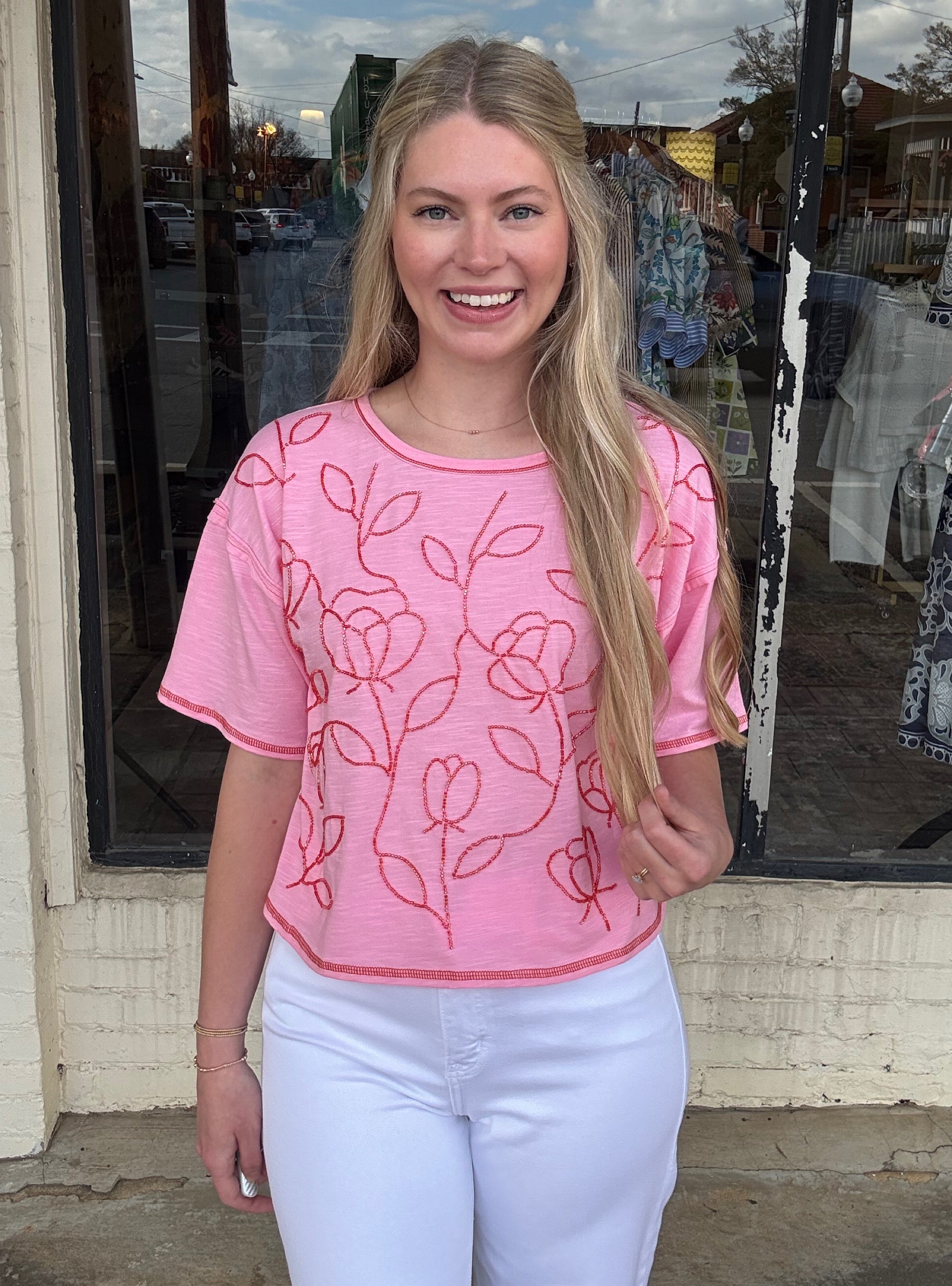 Rose Petal Reverie Top