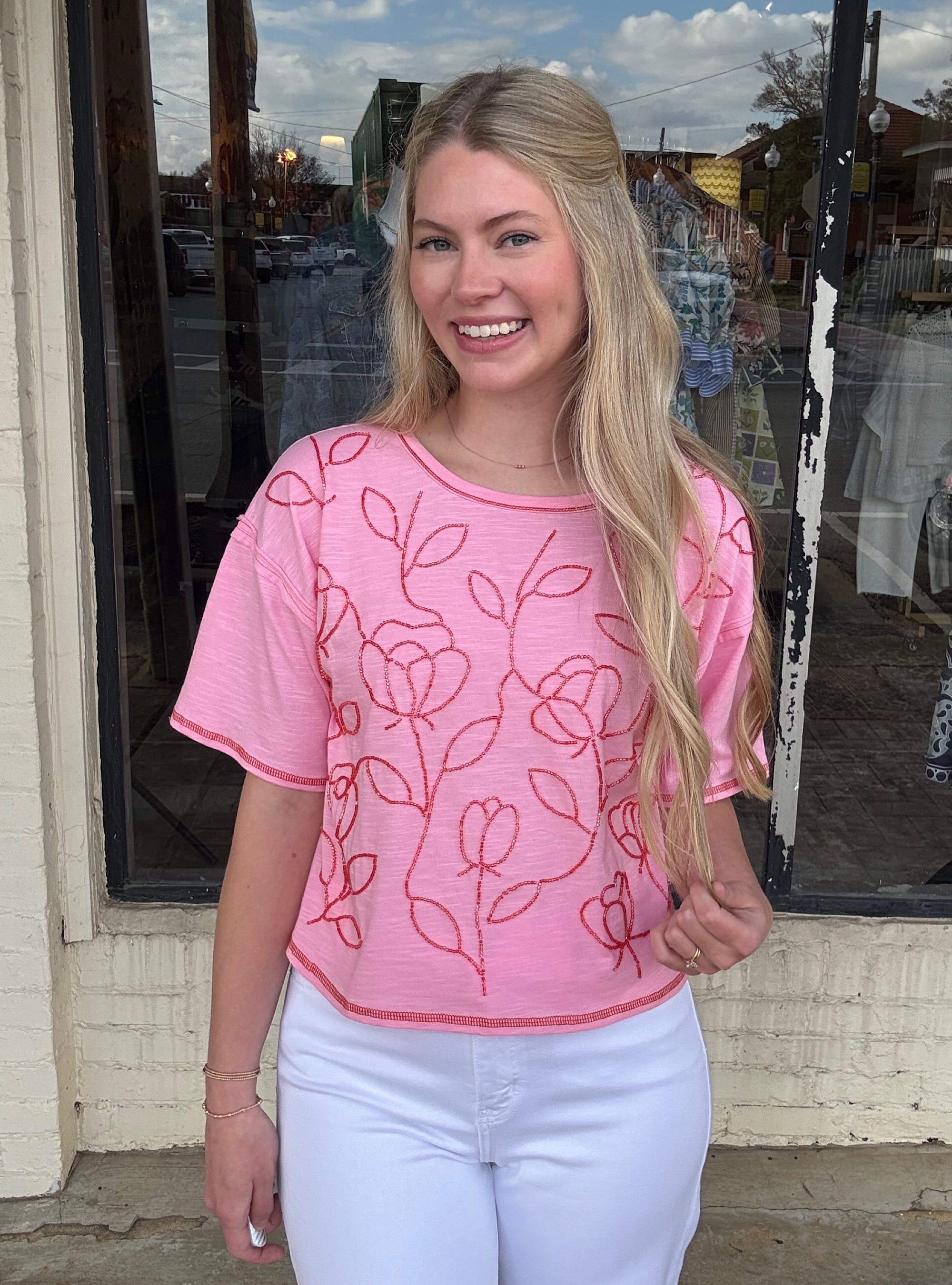 Rose Petal Reverie Top