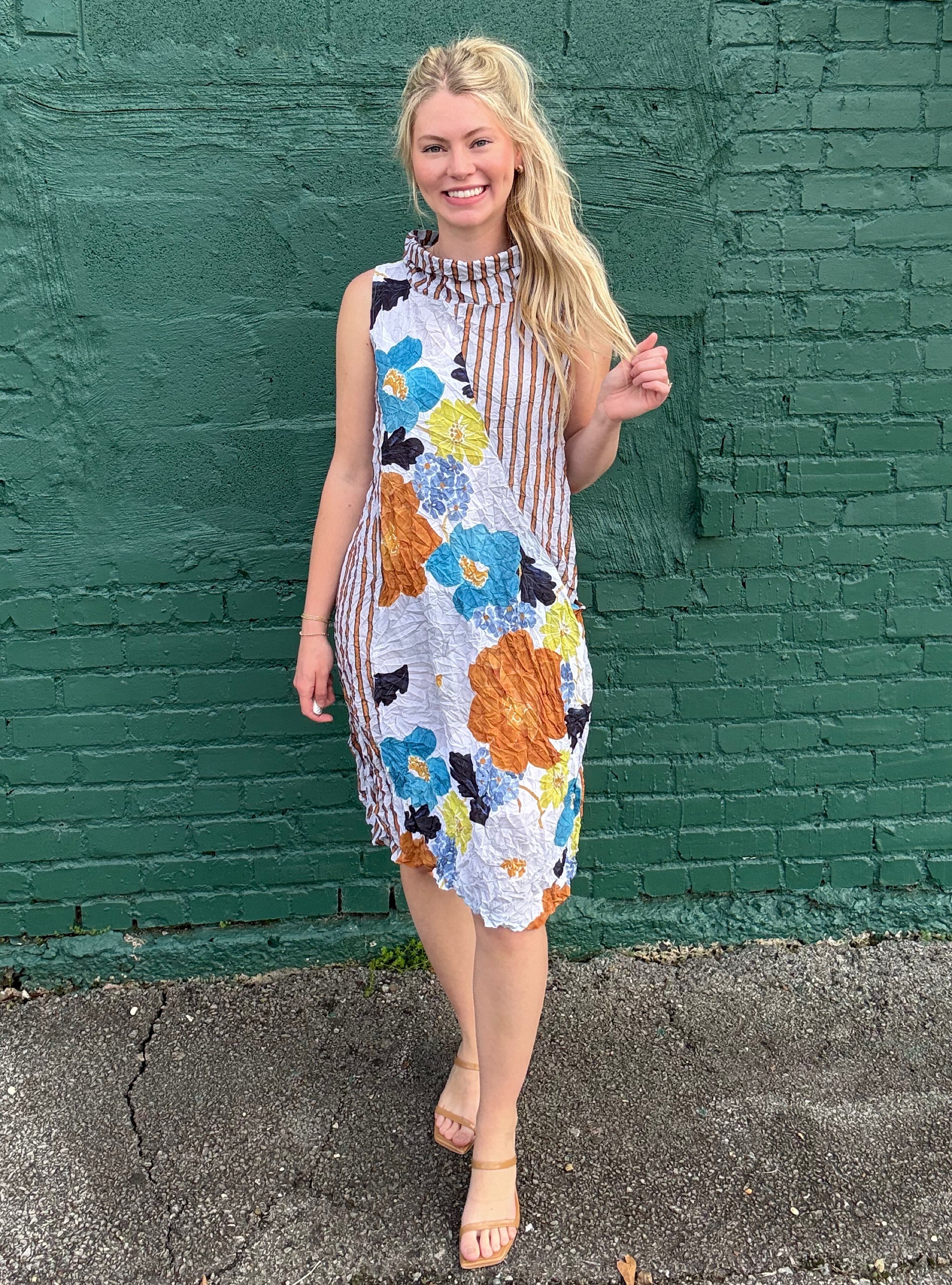Olivia By Habitat Abstract Crinkle Dress