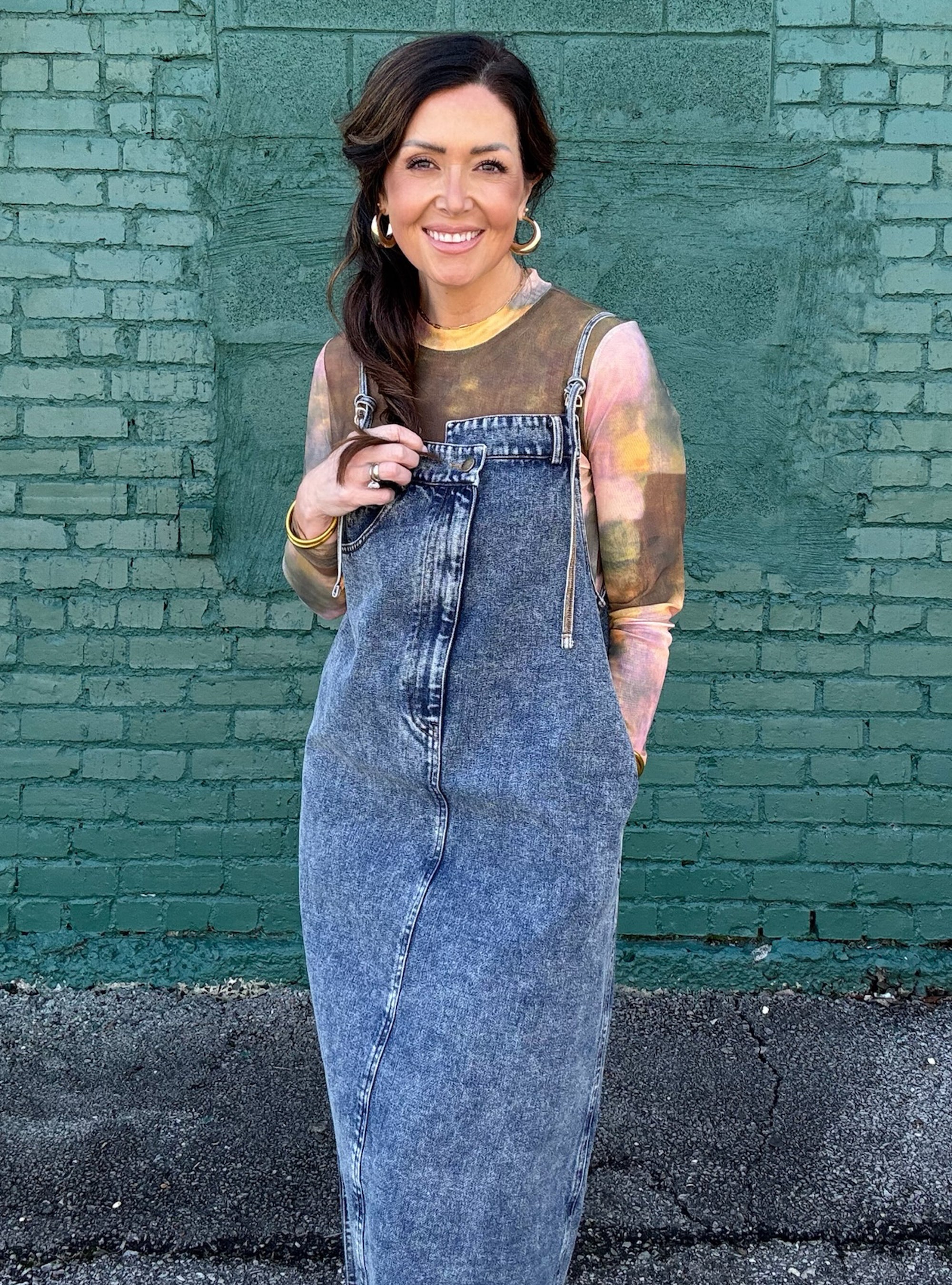 A Jean-ius Choice Midi Dress