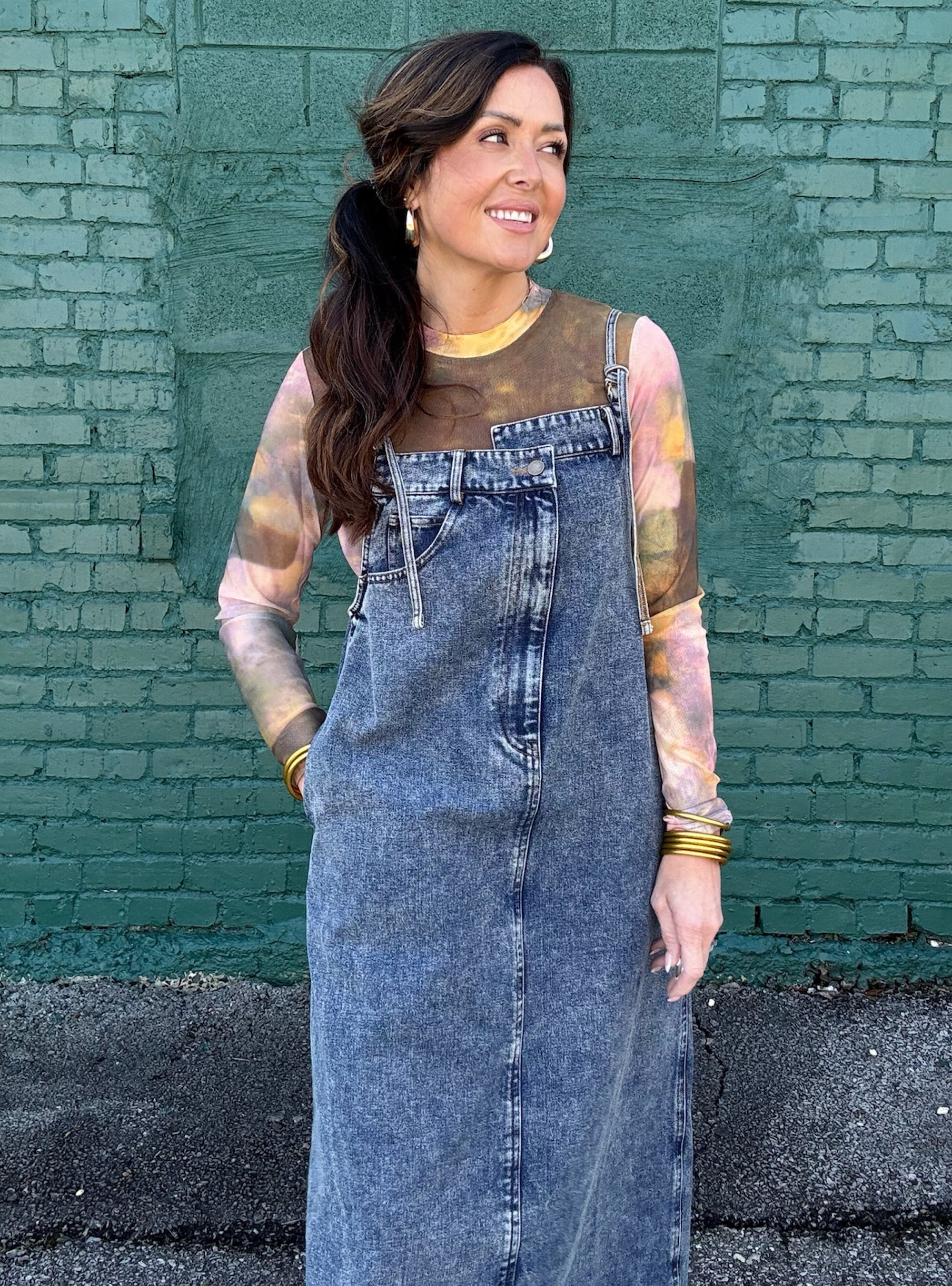 A Jean-ius Choice Midi Dress
