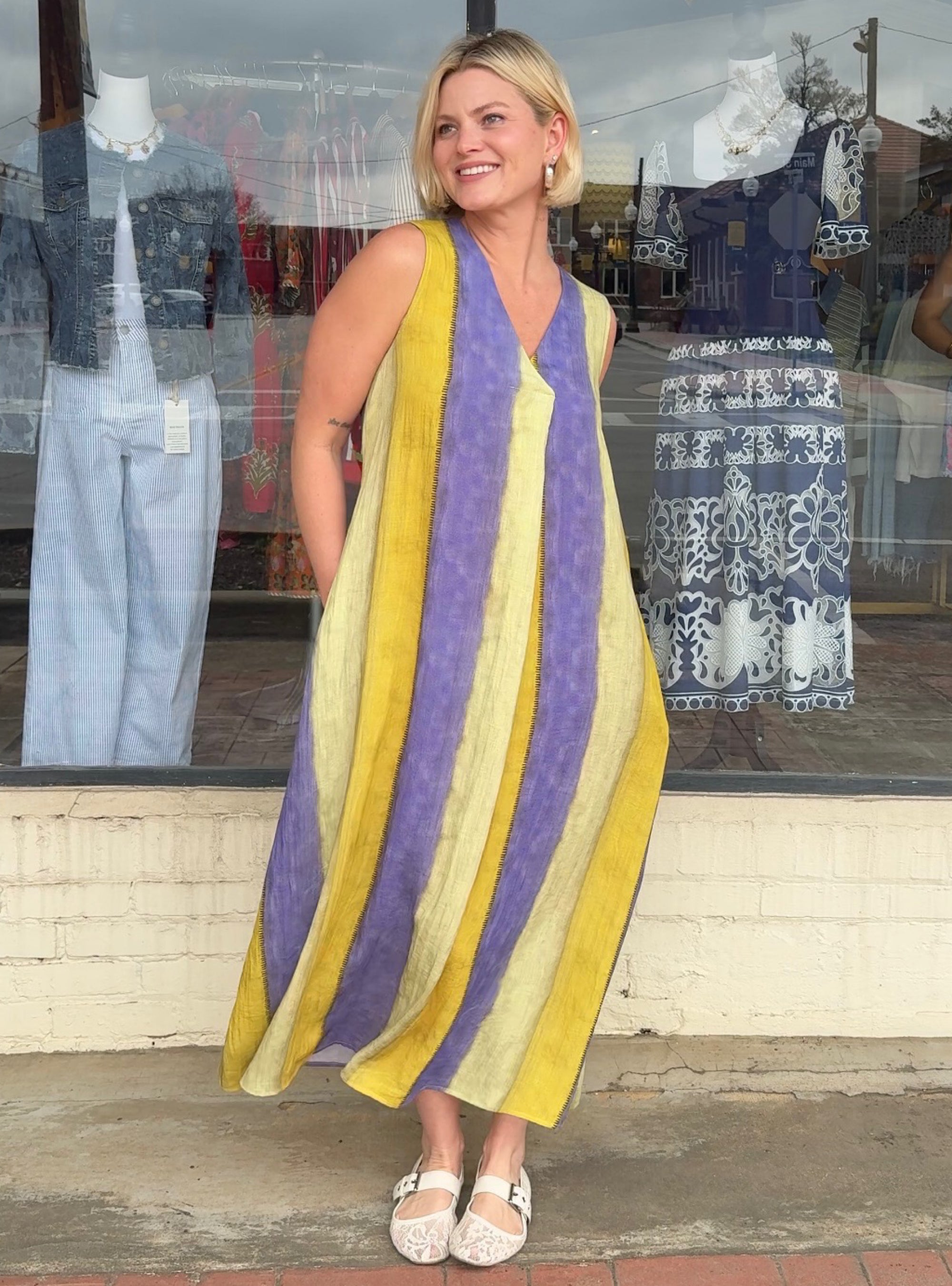 Lior Amelia Pleat Front Dress