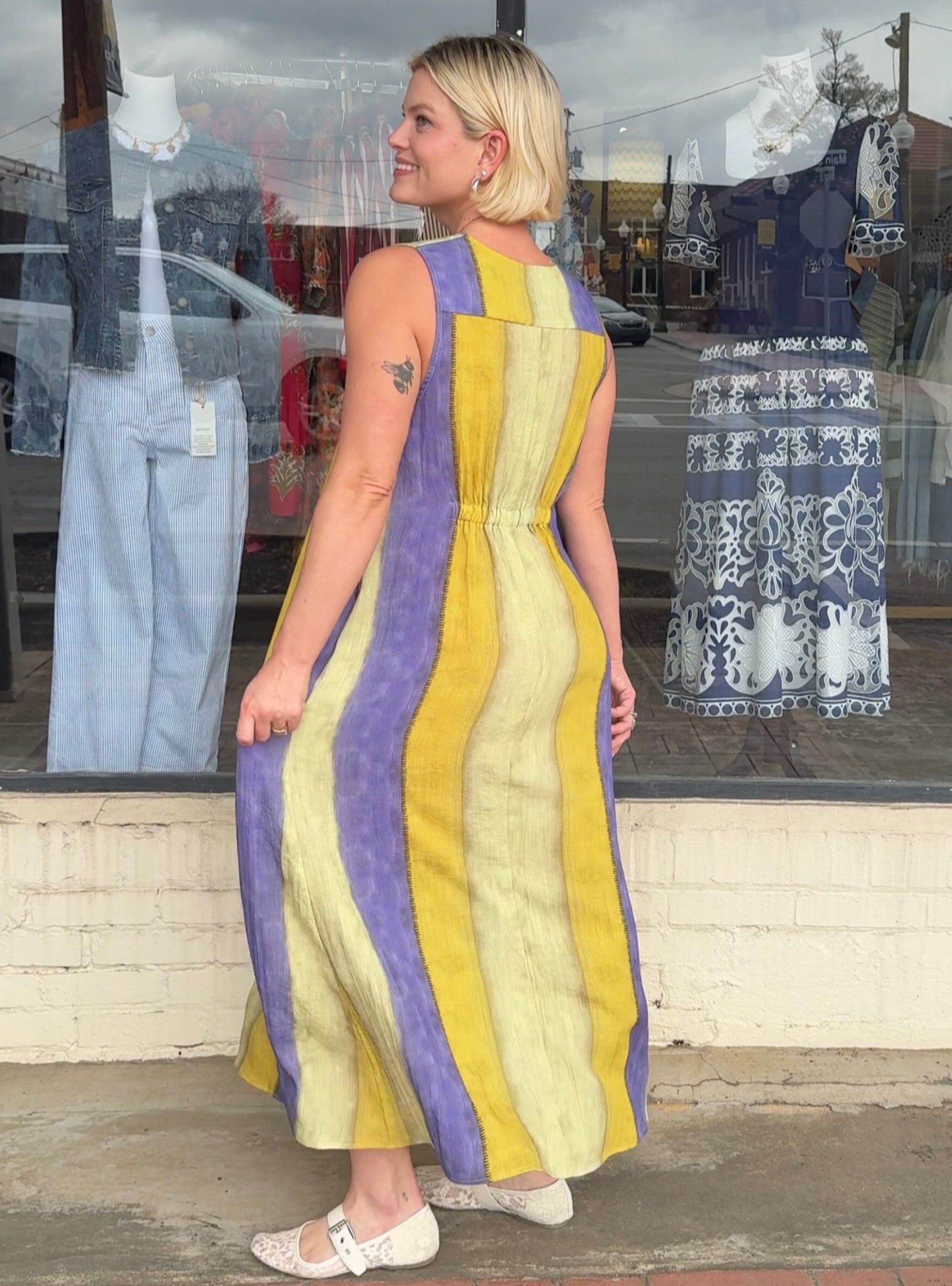 Lior Amelia Pleat Front Dress