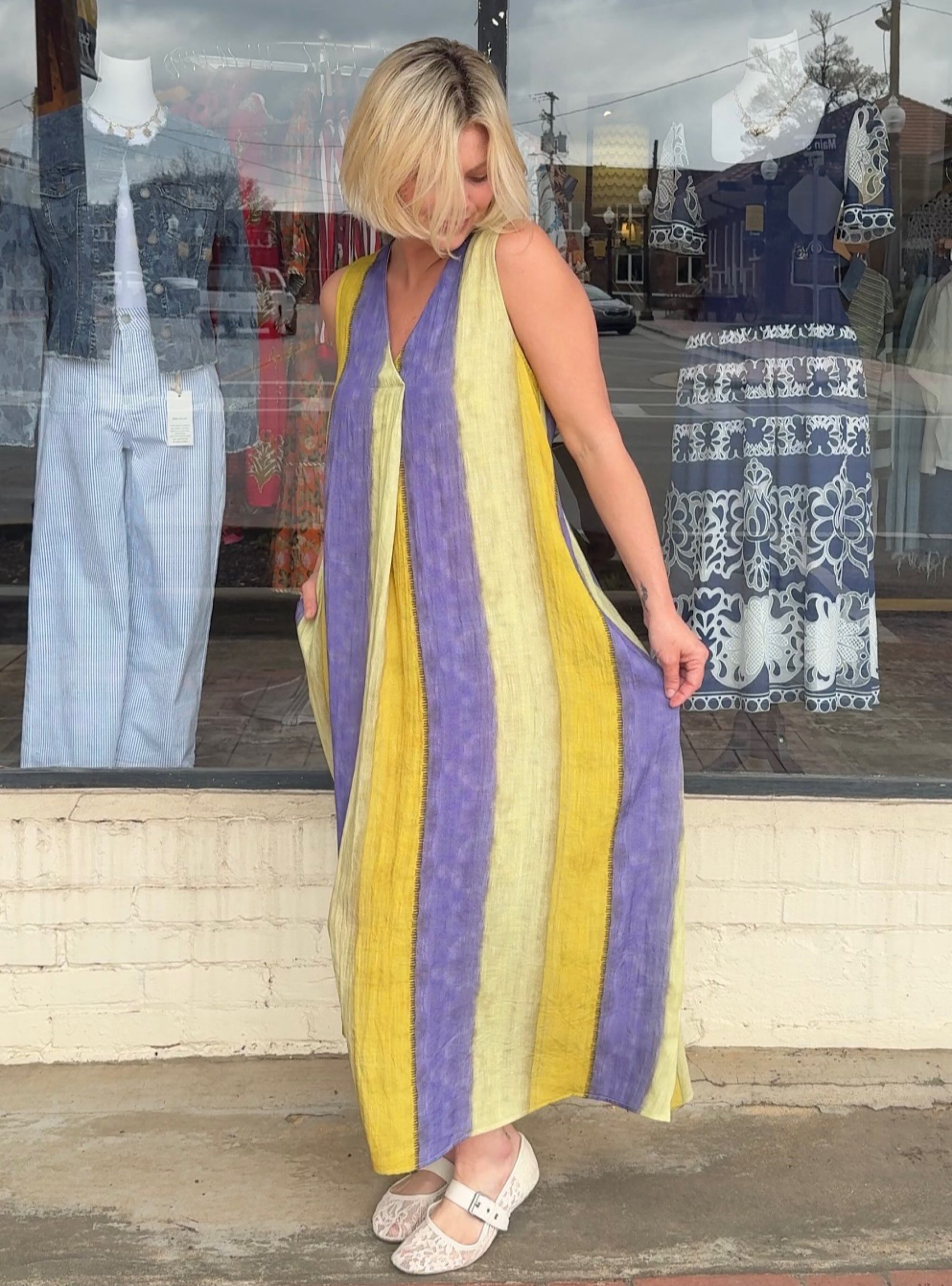 Lior Amelia Pleat Front Dress