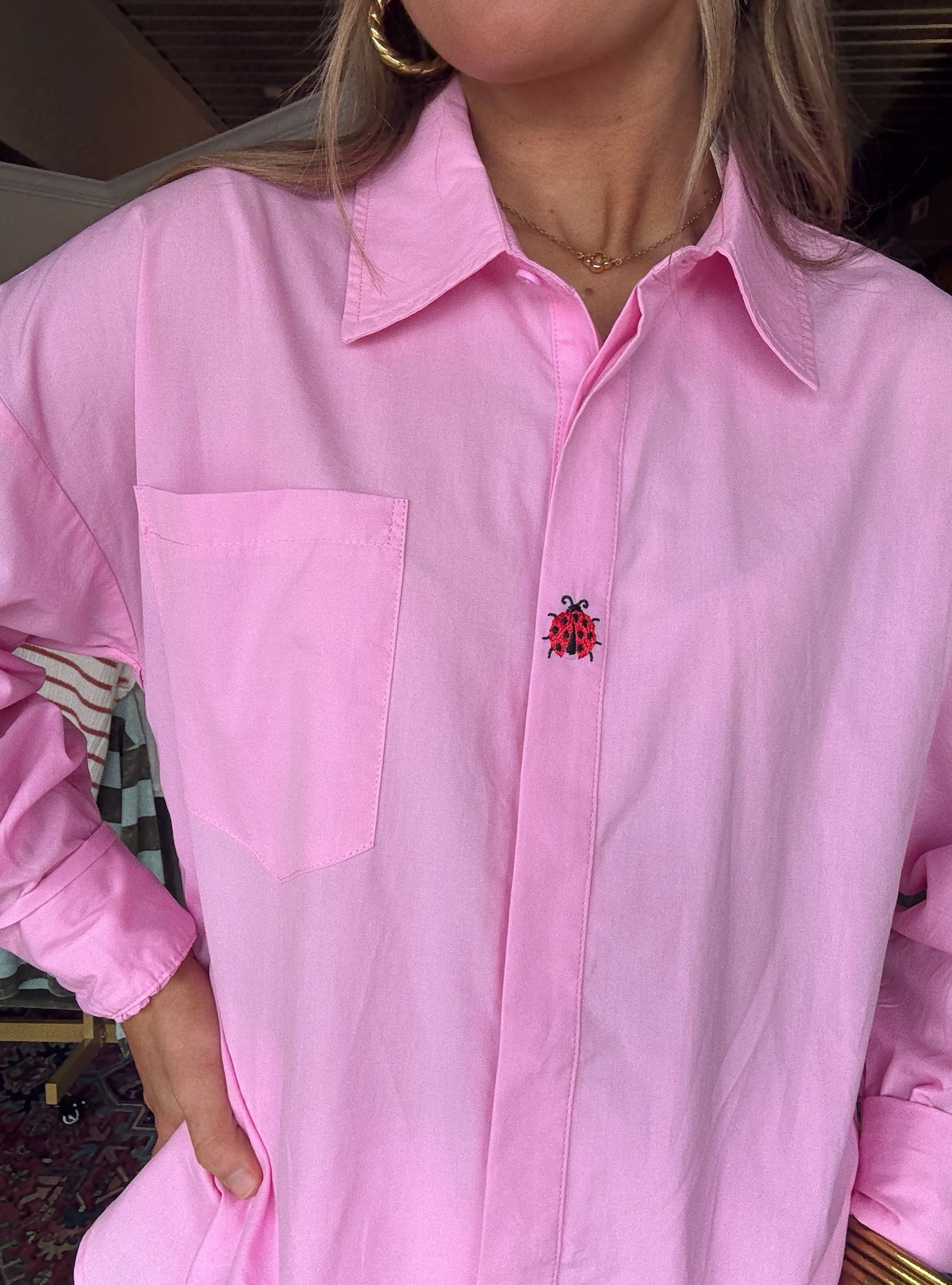 Lady Luck Button-Up Top