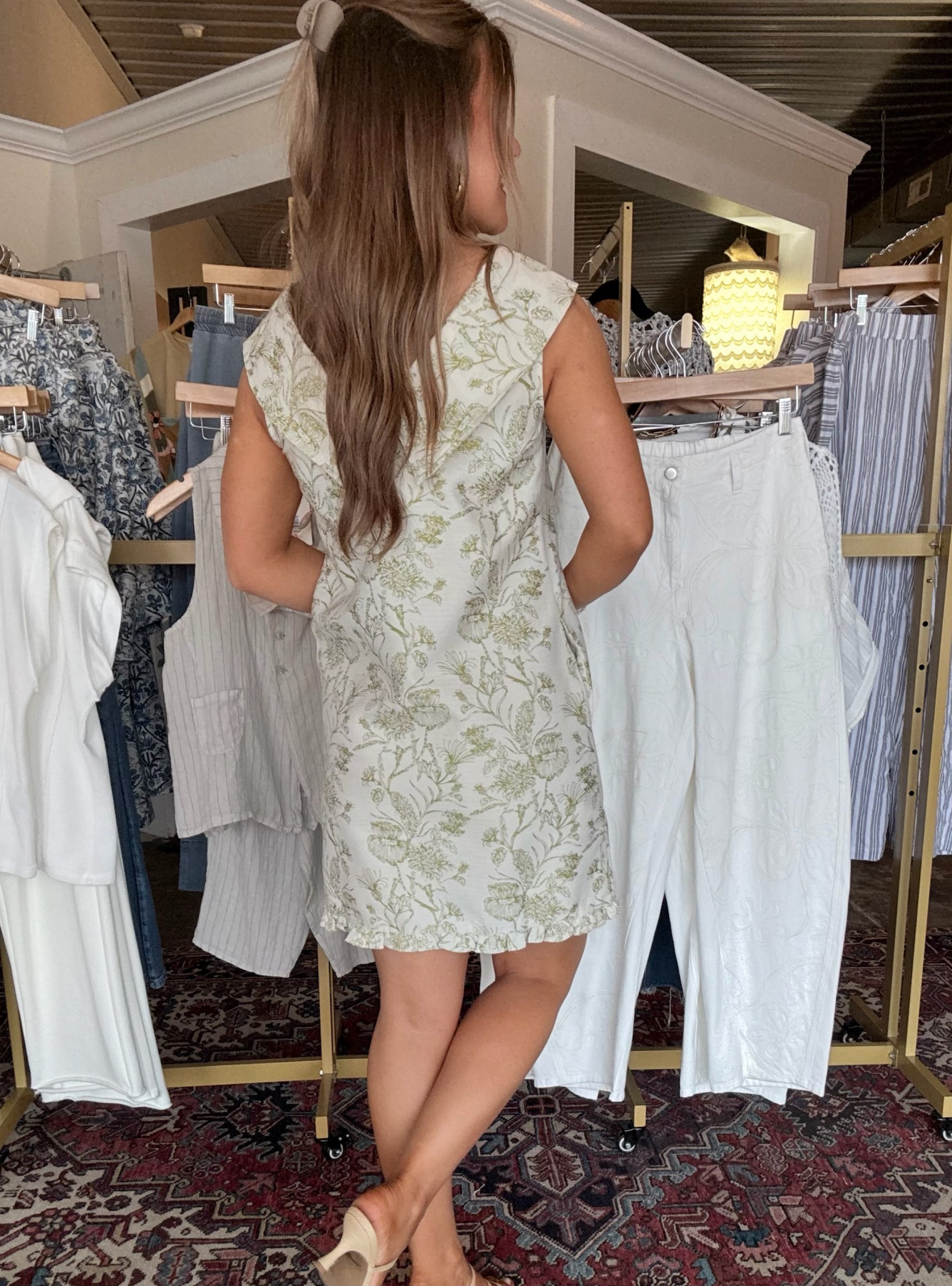 Sweet Meadow Jacquard Dress