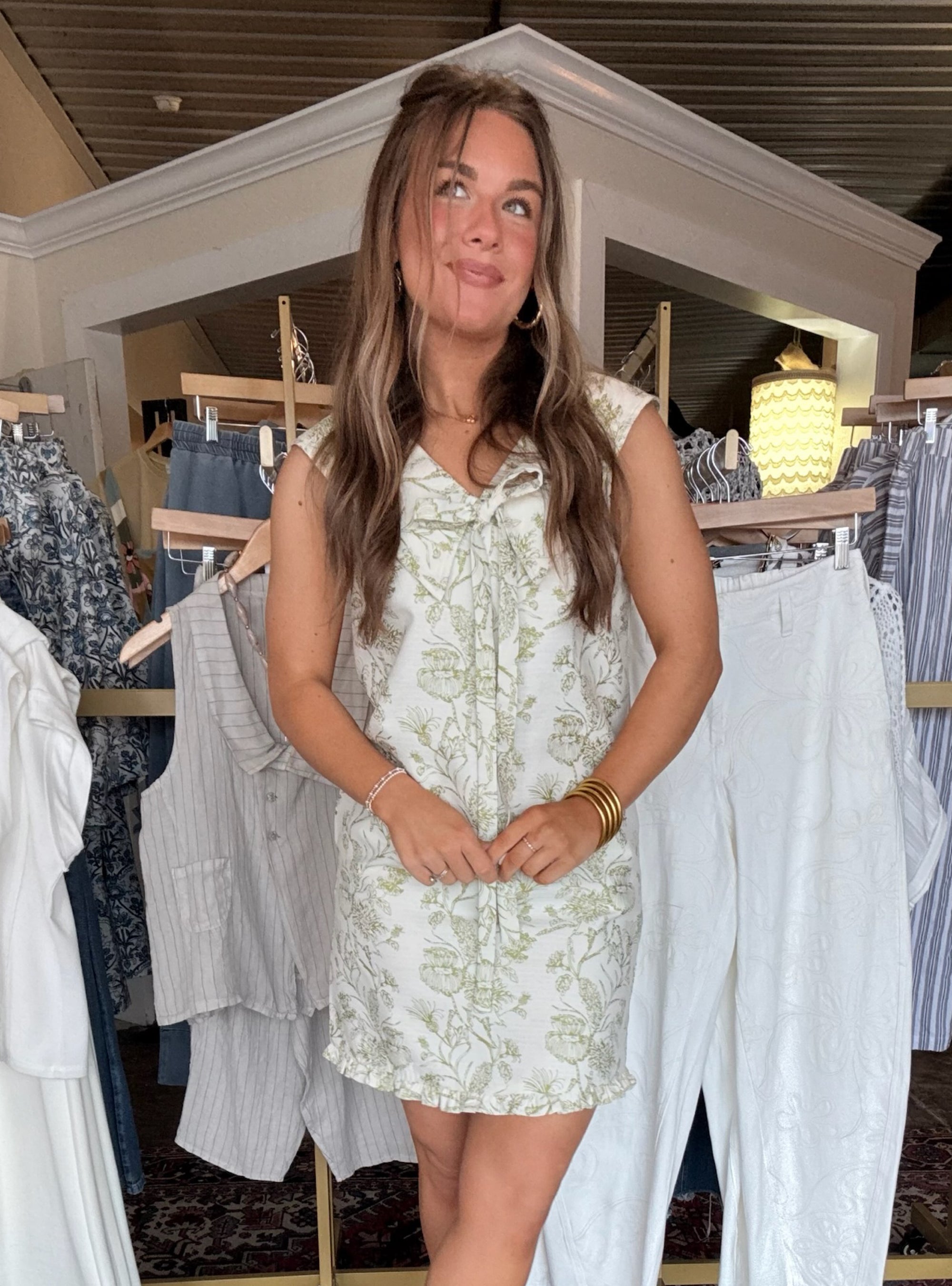 Sweet Meadow Jacquard Dress