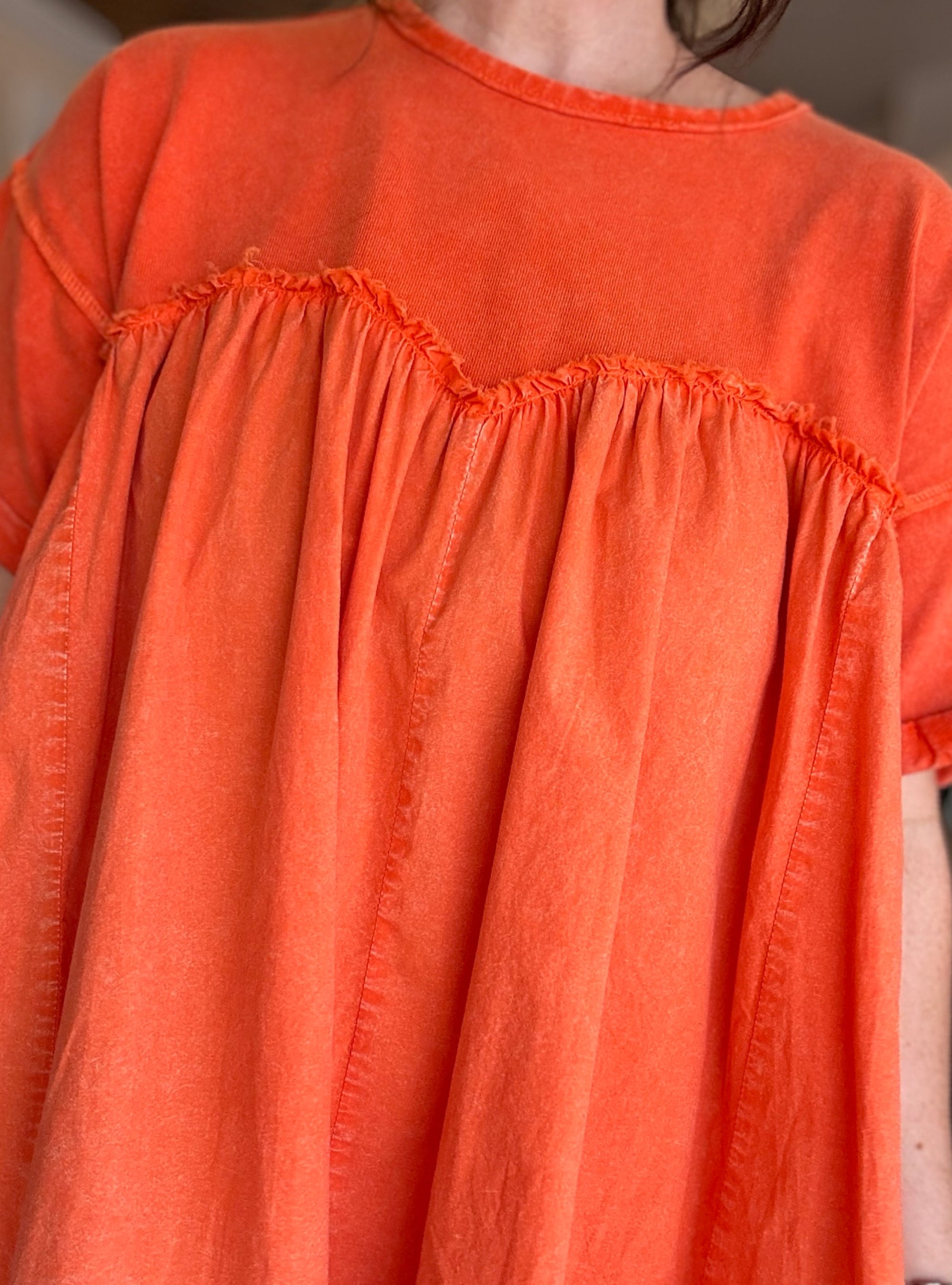 Orange Crush Babydoll Dress
