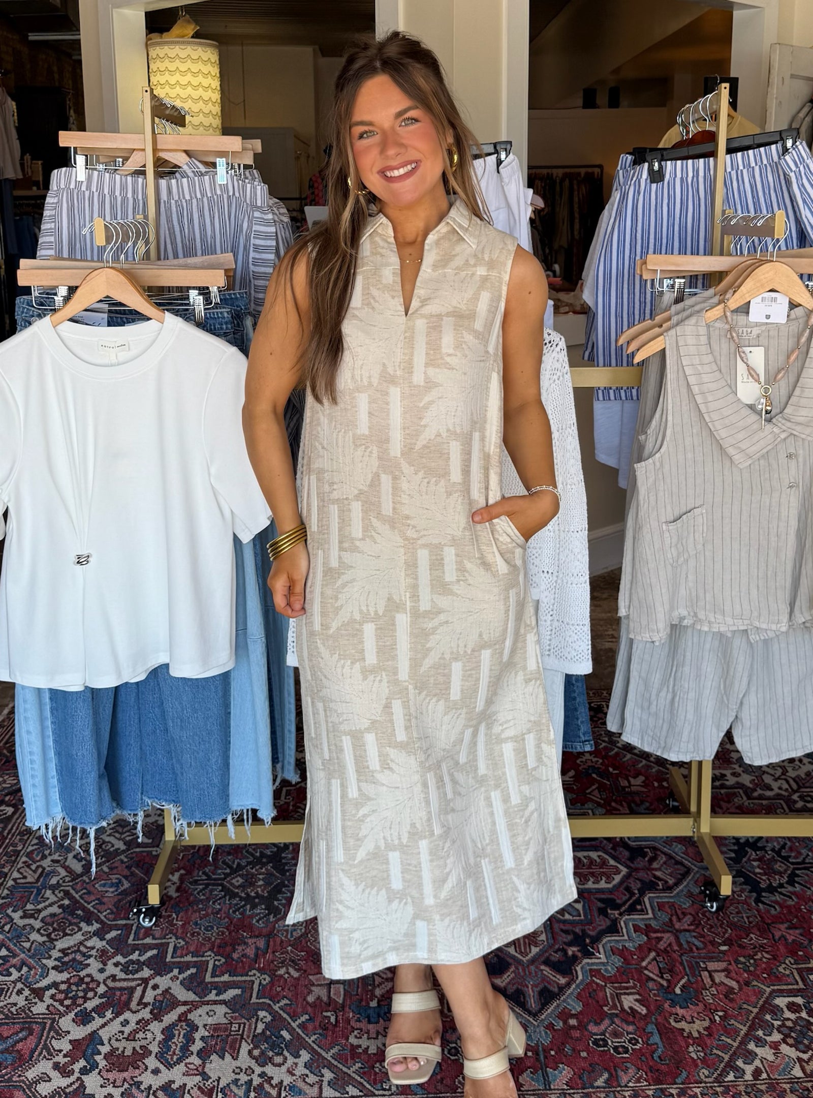 Palm And Proper Linen Dress