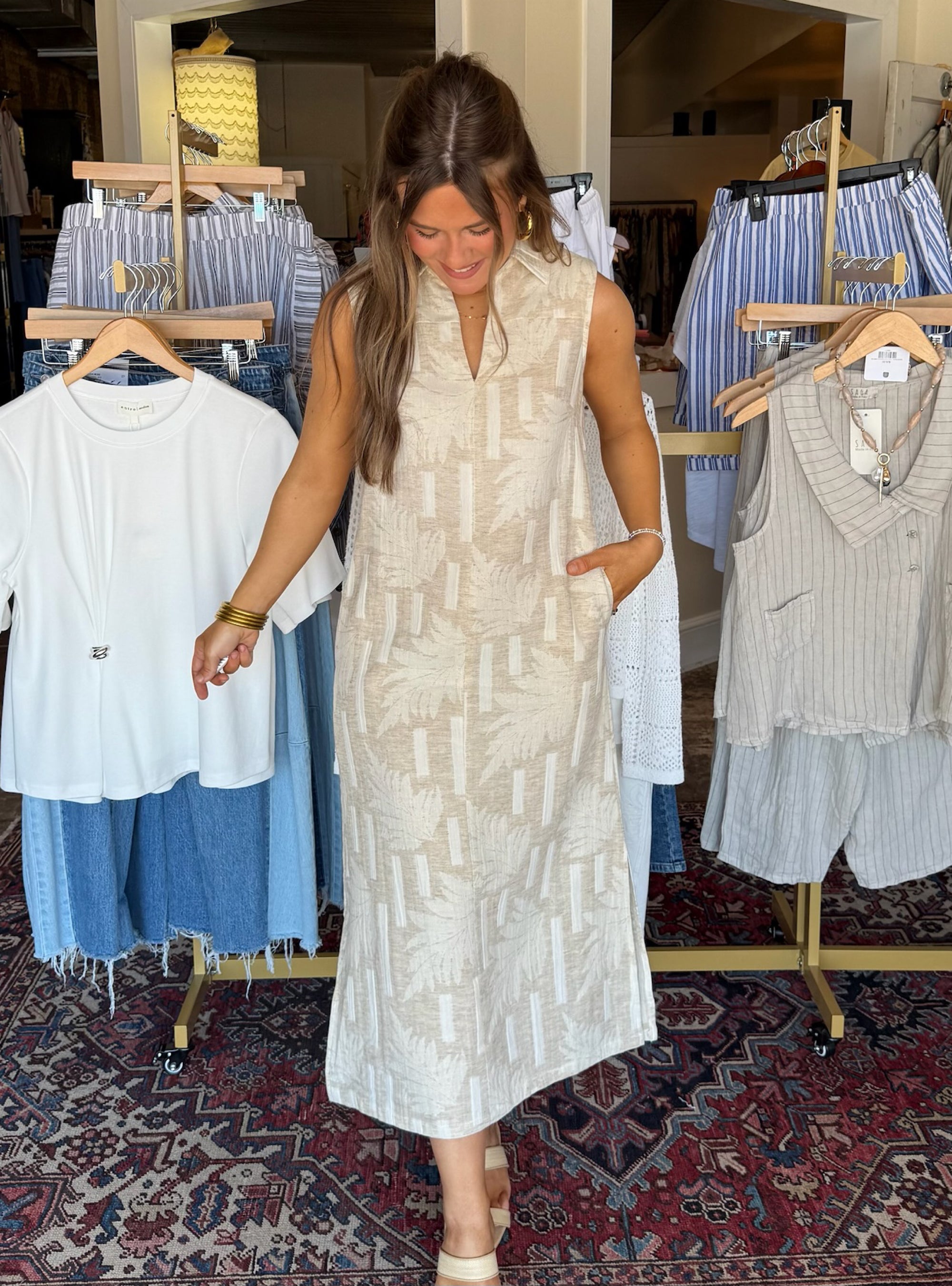 Palm And Proper Linen Dress
