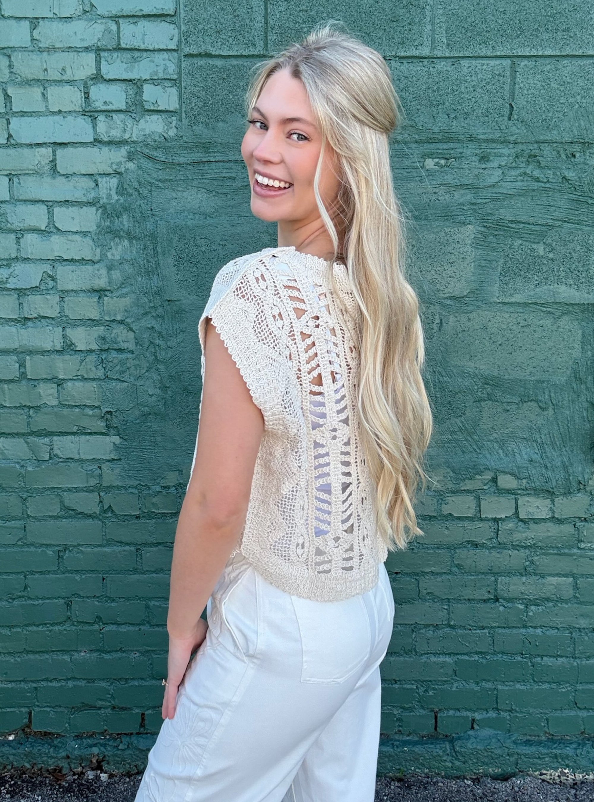 Crochet Crush Knitted Top