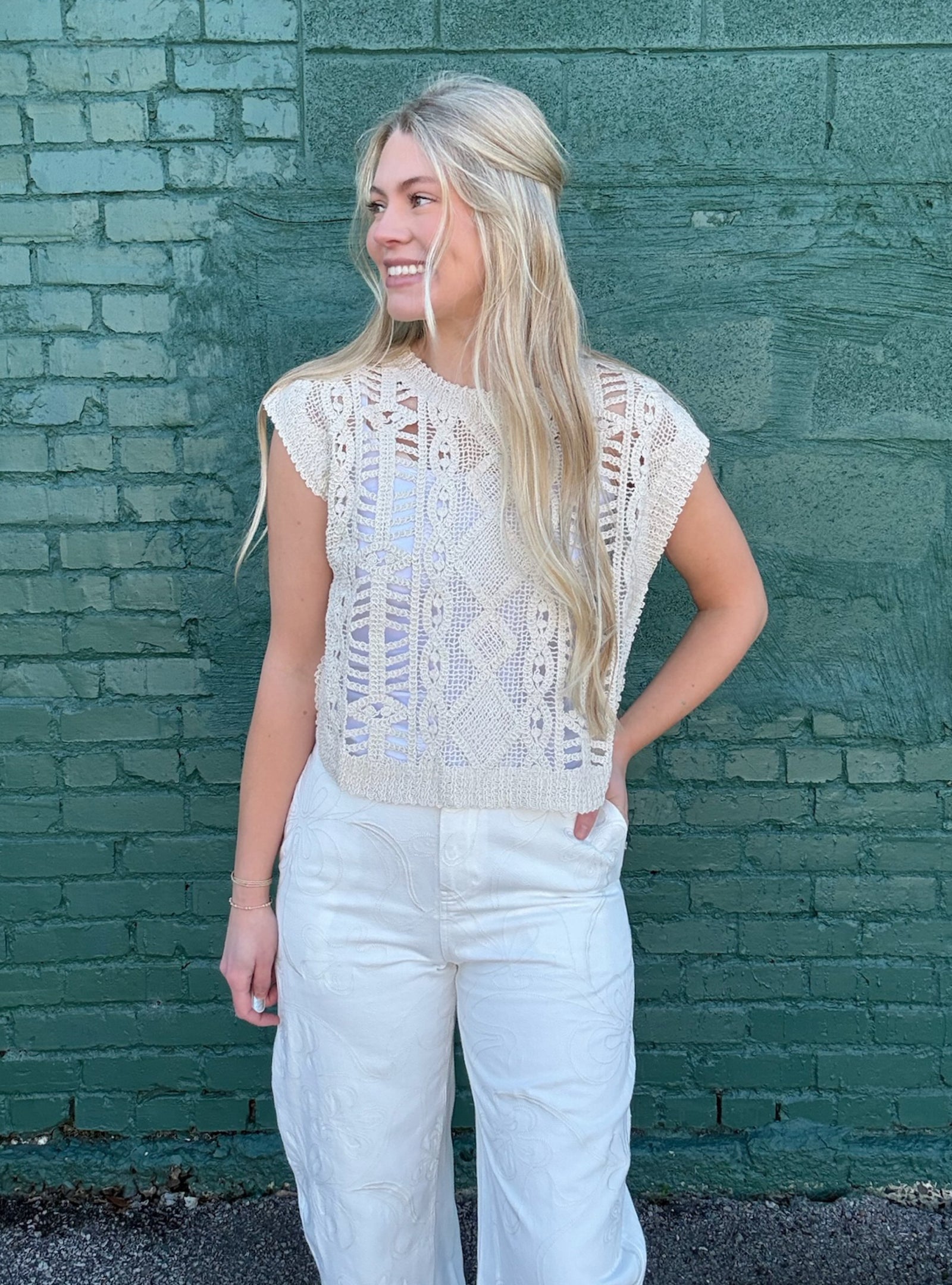 Crochet Crush Knitted Top
