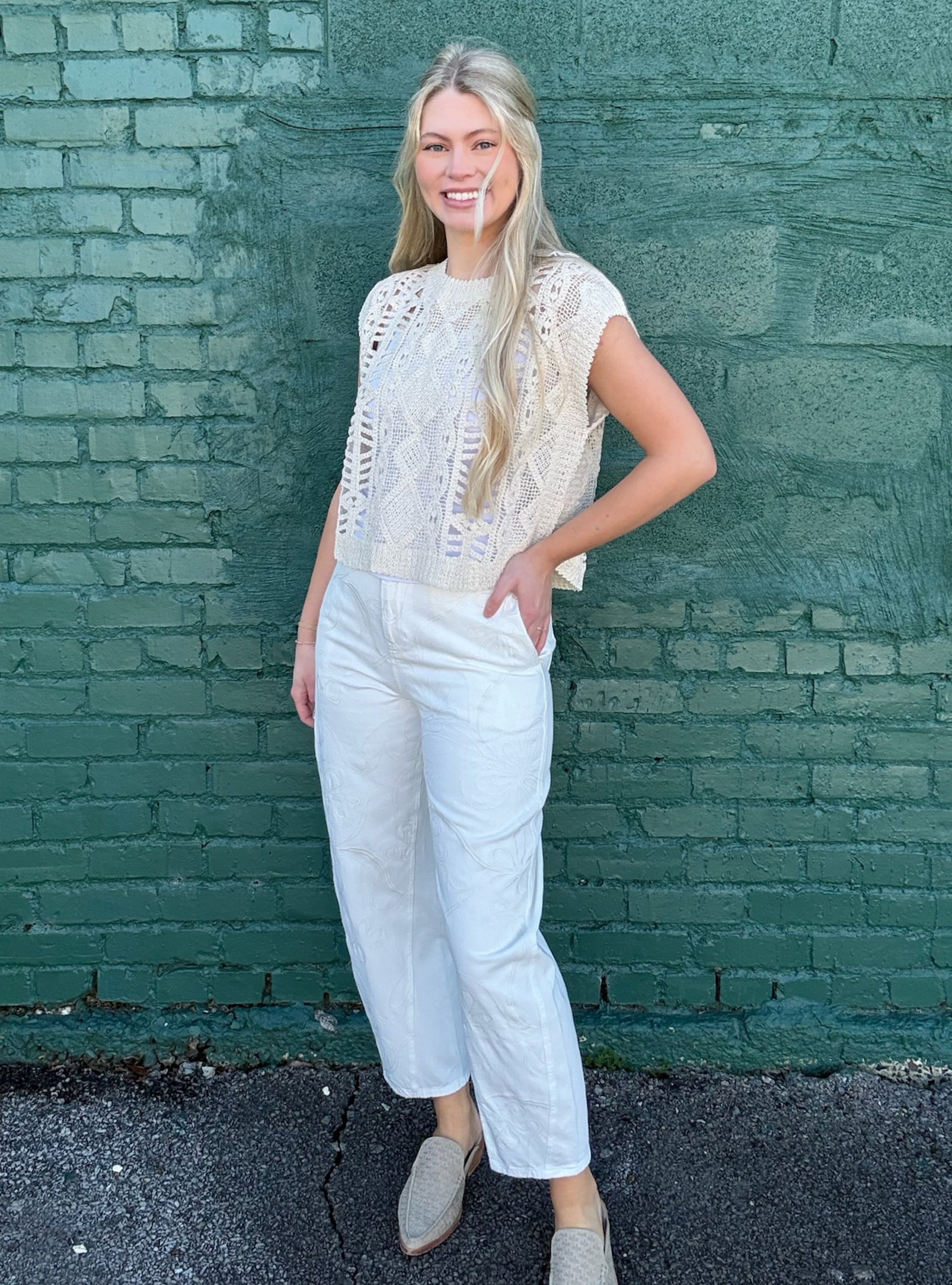 Crochet Crush Knitted Top