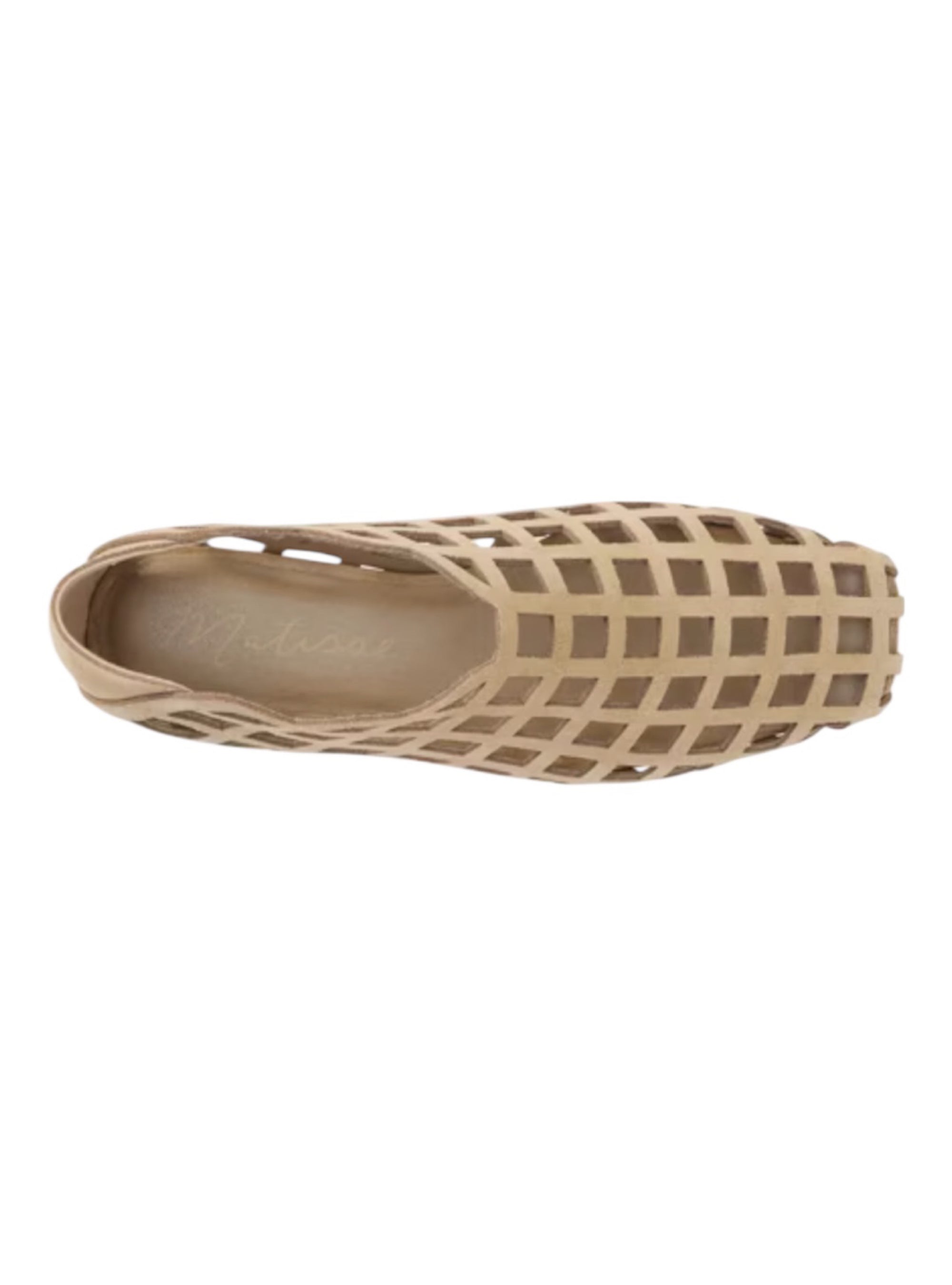 Matisse Cooper Natural Slip-On Caged Flat
