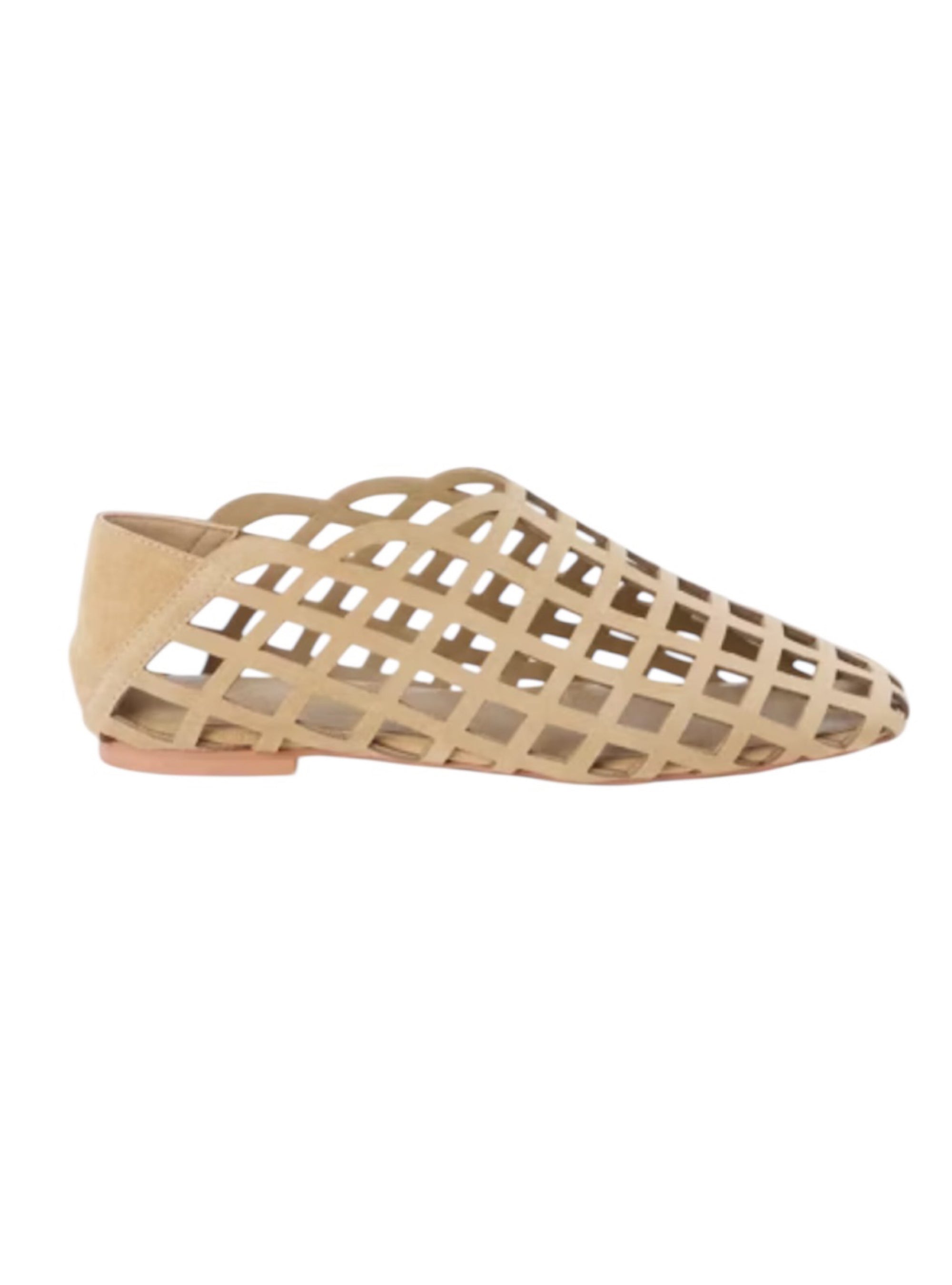 Matisse Cooper Natural Slip-On Caged Flat