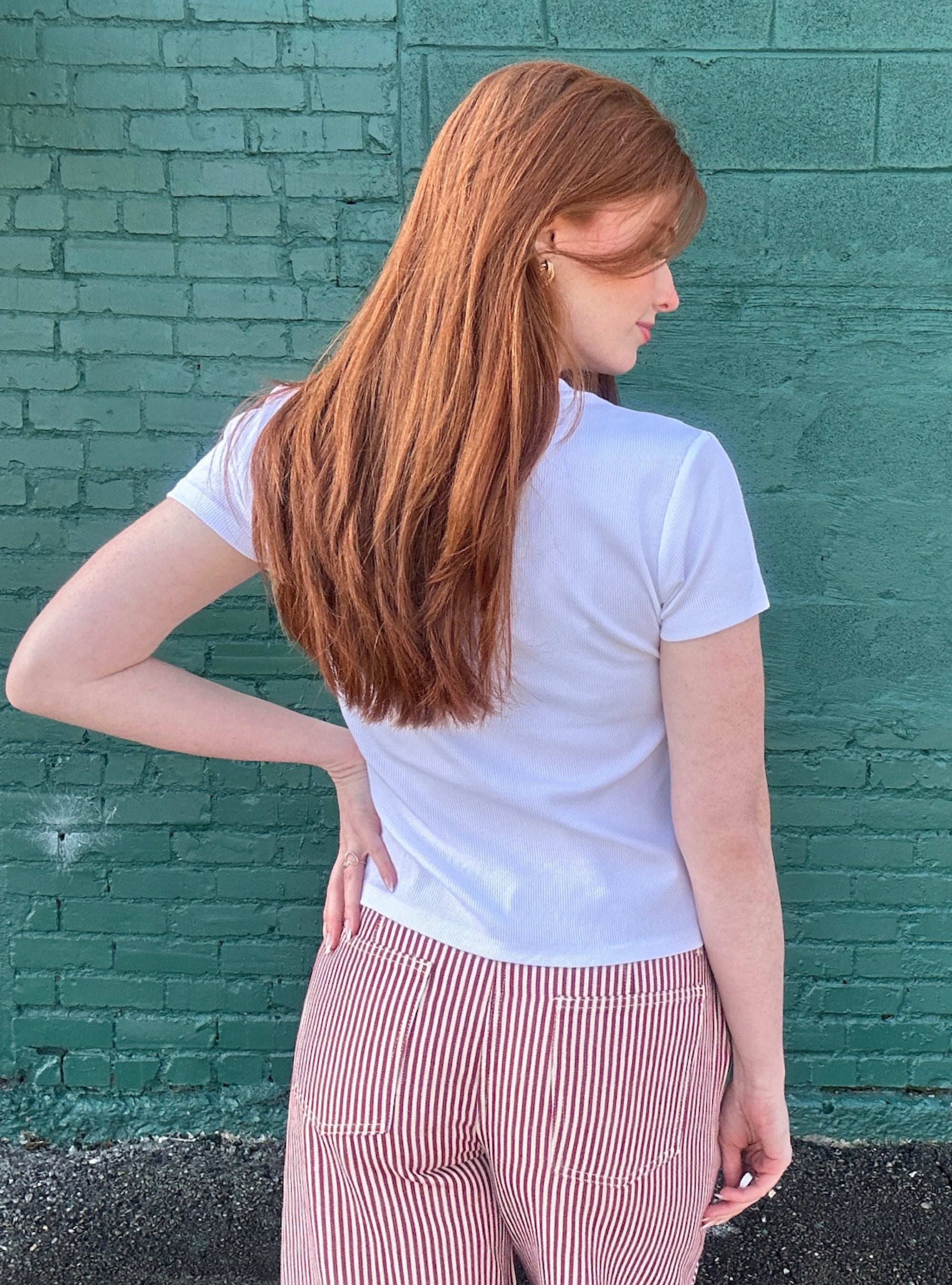 Thread &amp; Supply Annie Ribbed Tee - White