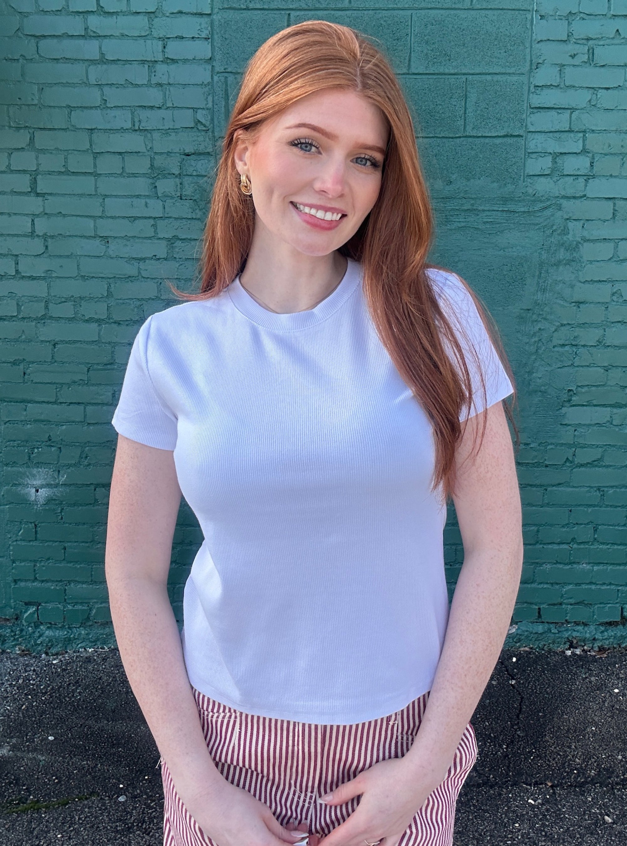 Thread &amp; Supply Annie Ribbed Tee - White
