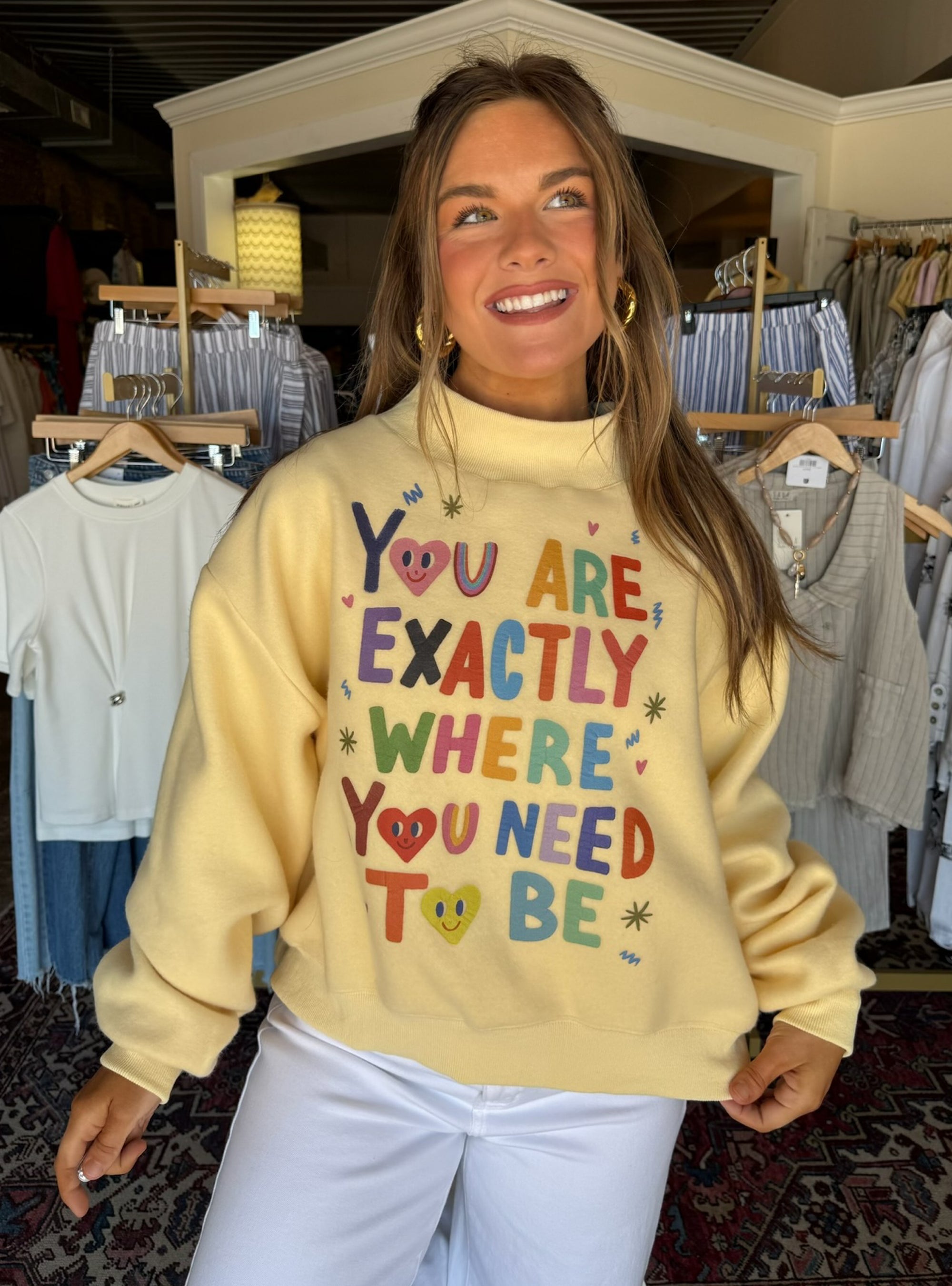 Good Life Reversible Mock Neck Sweatshirt