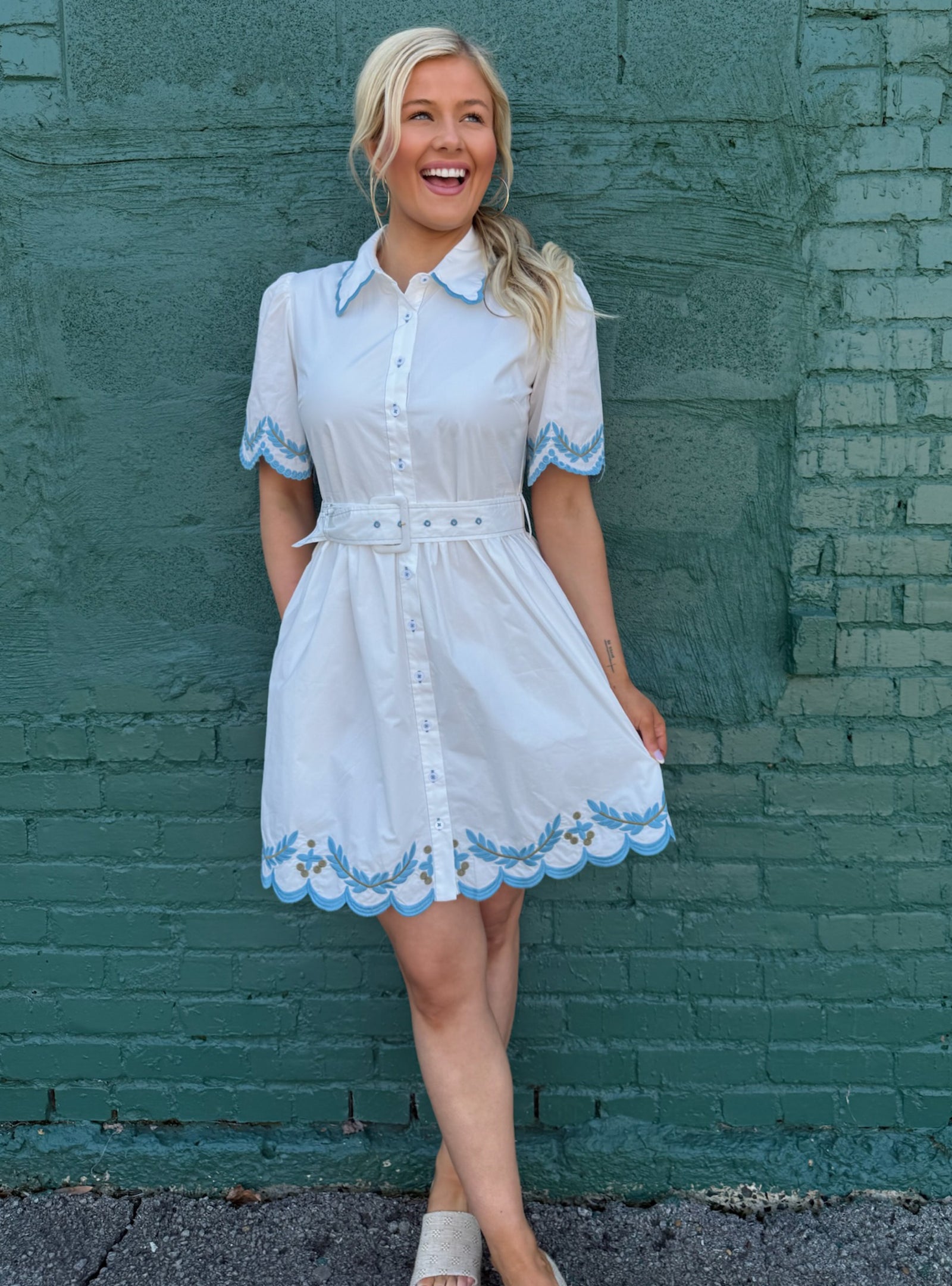 Light & Lovely Scalloped Dress