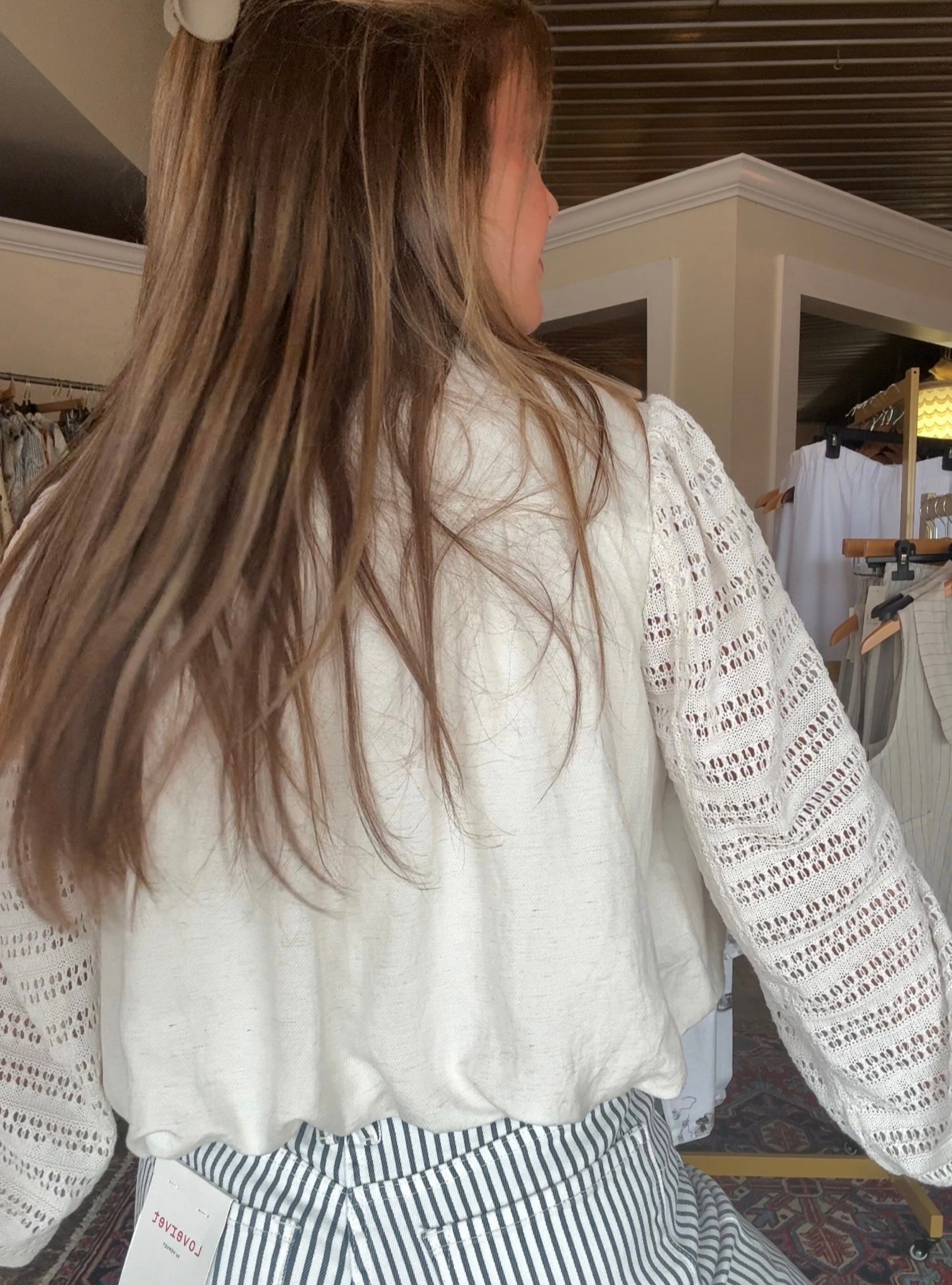 Cloud 9 Linen Blend Bubble Jacket