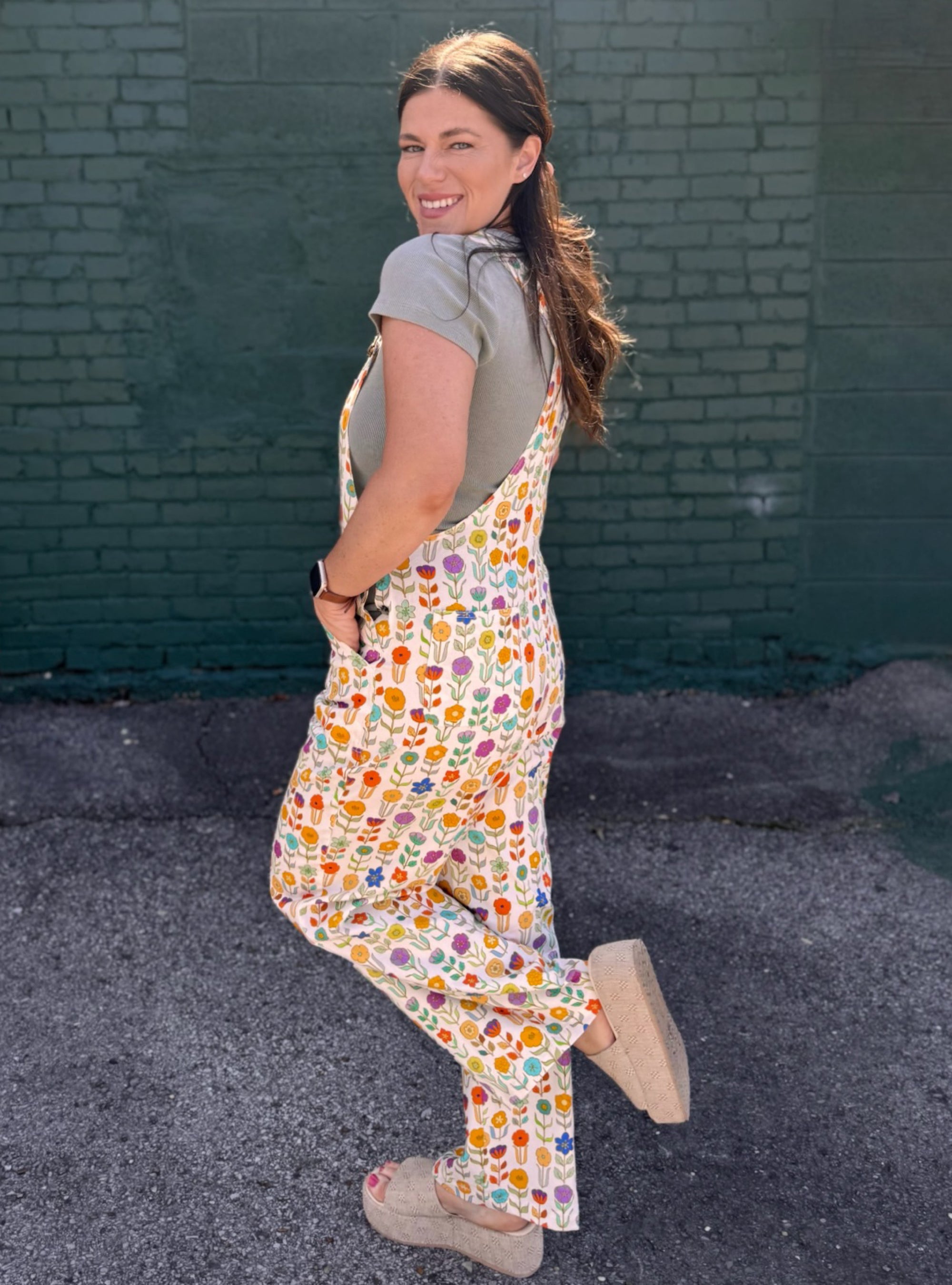 Florals That Do The Flirting Overalls