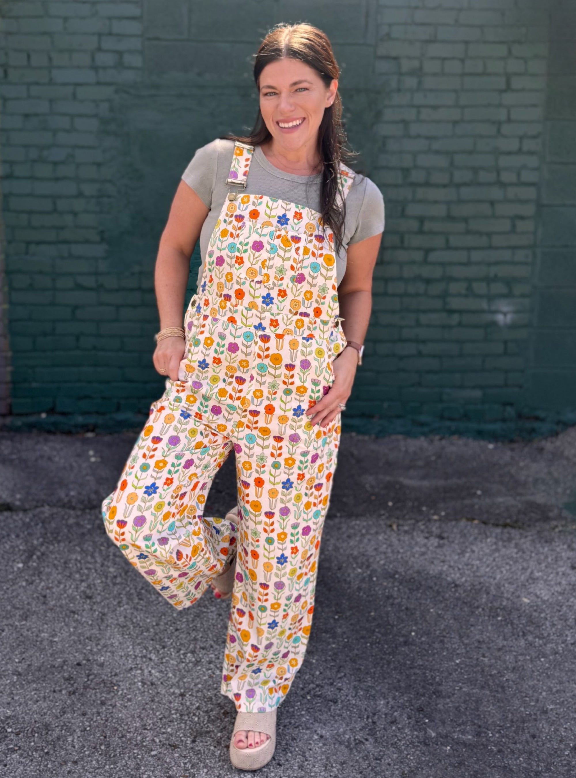 Florals That Do The Flirting Overalls