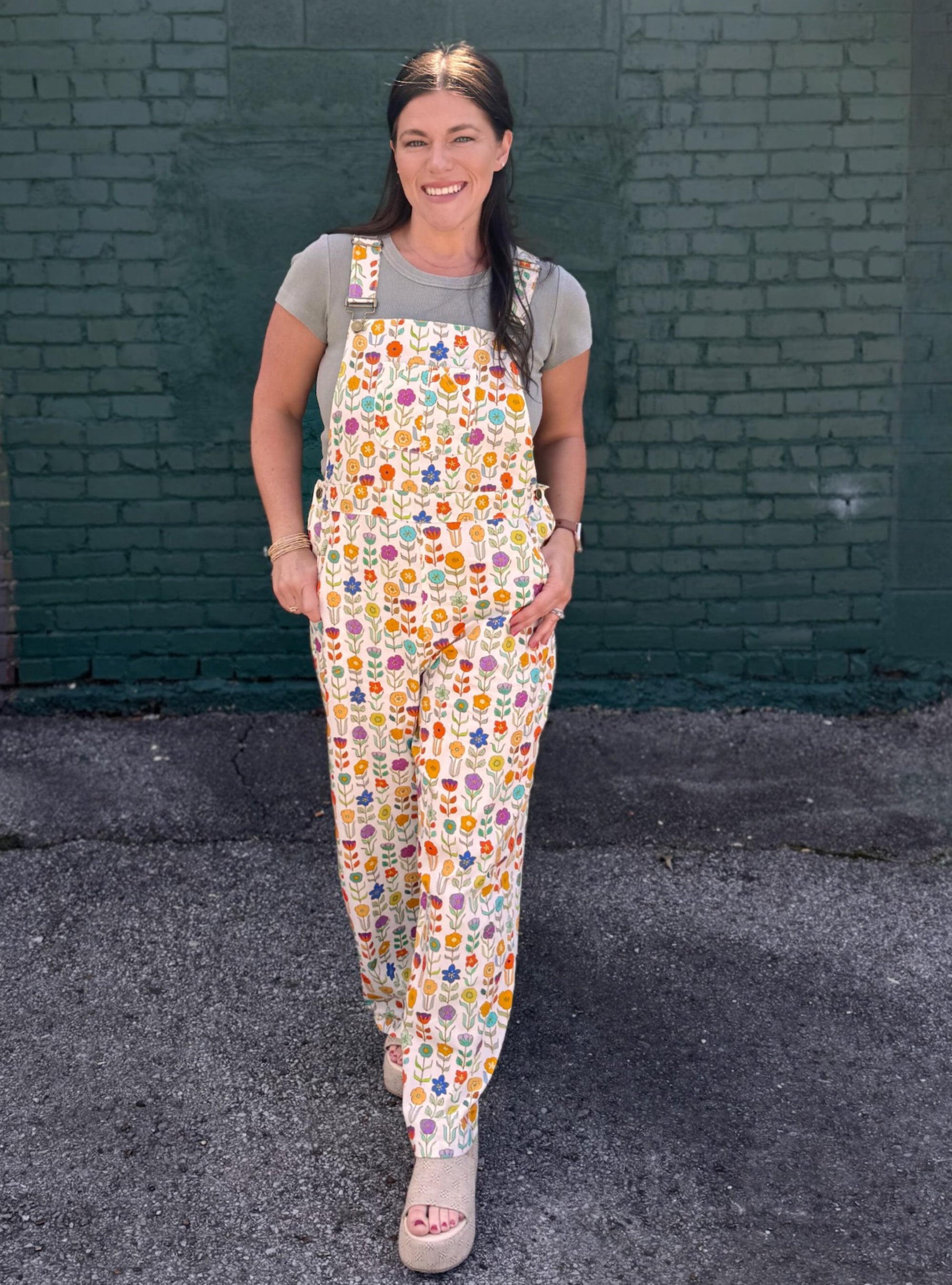 Florals That Do The Flirting Overalls