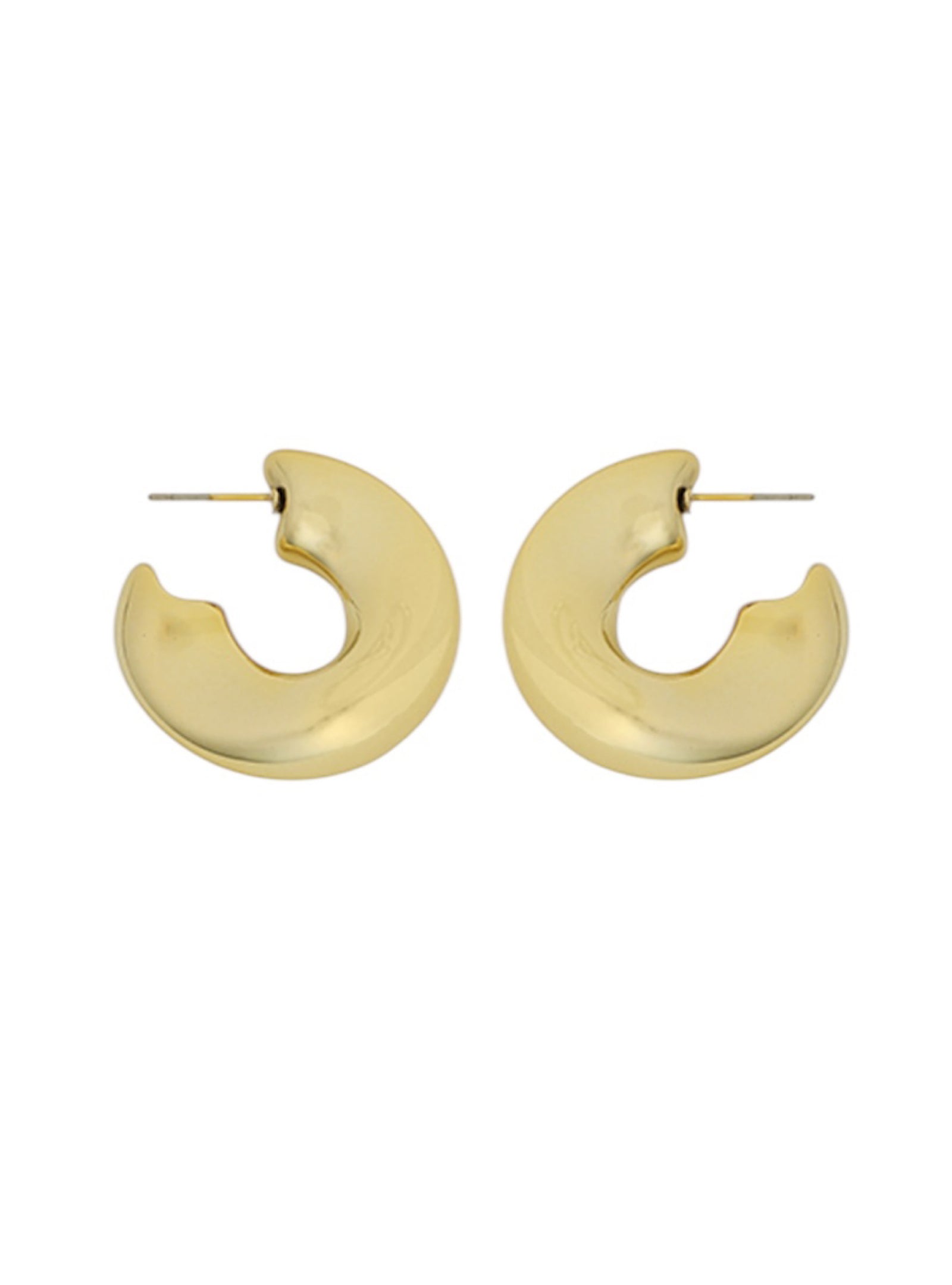 Golden Glow Gold Hoop Earrings