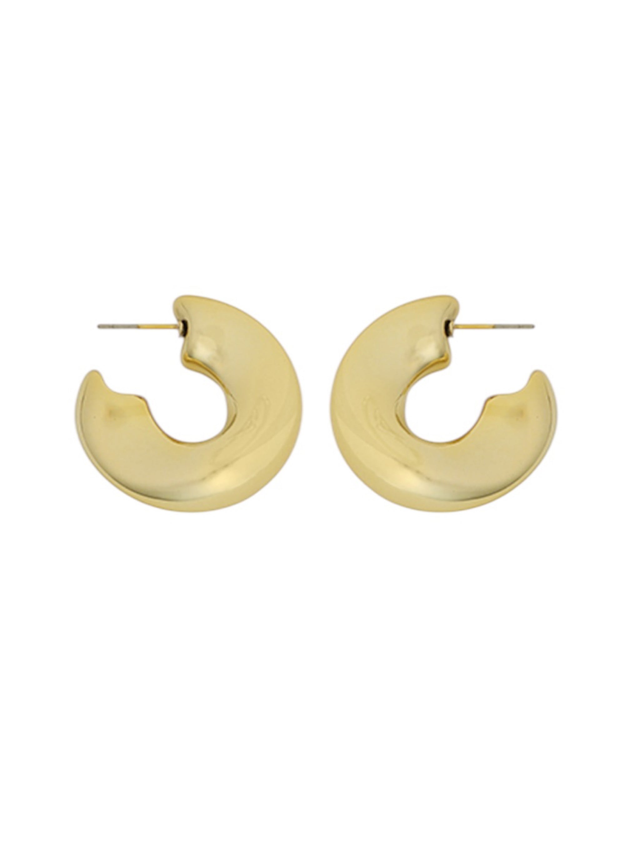 Golden Glow Gold Hoop Earrings