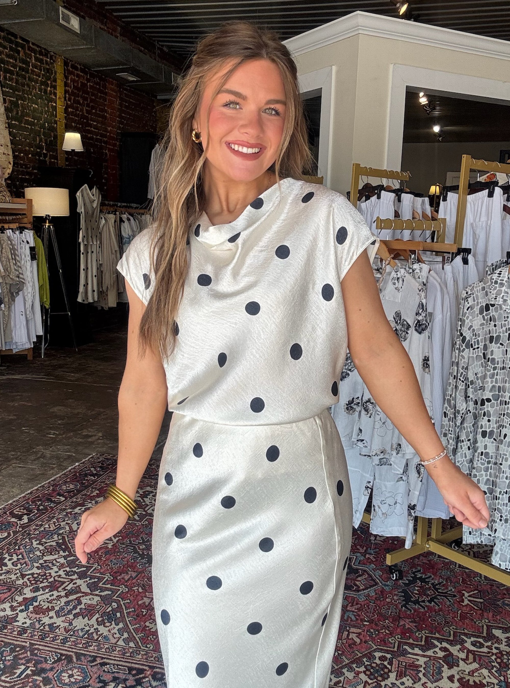 Polished In Polka Top