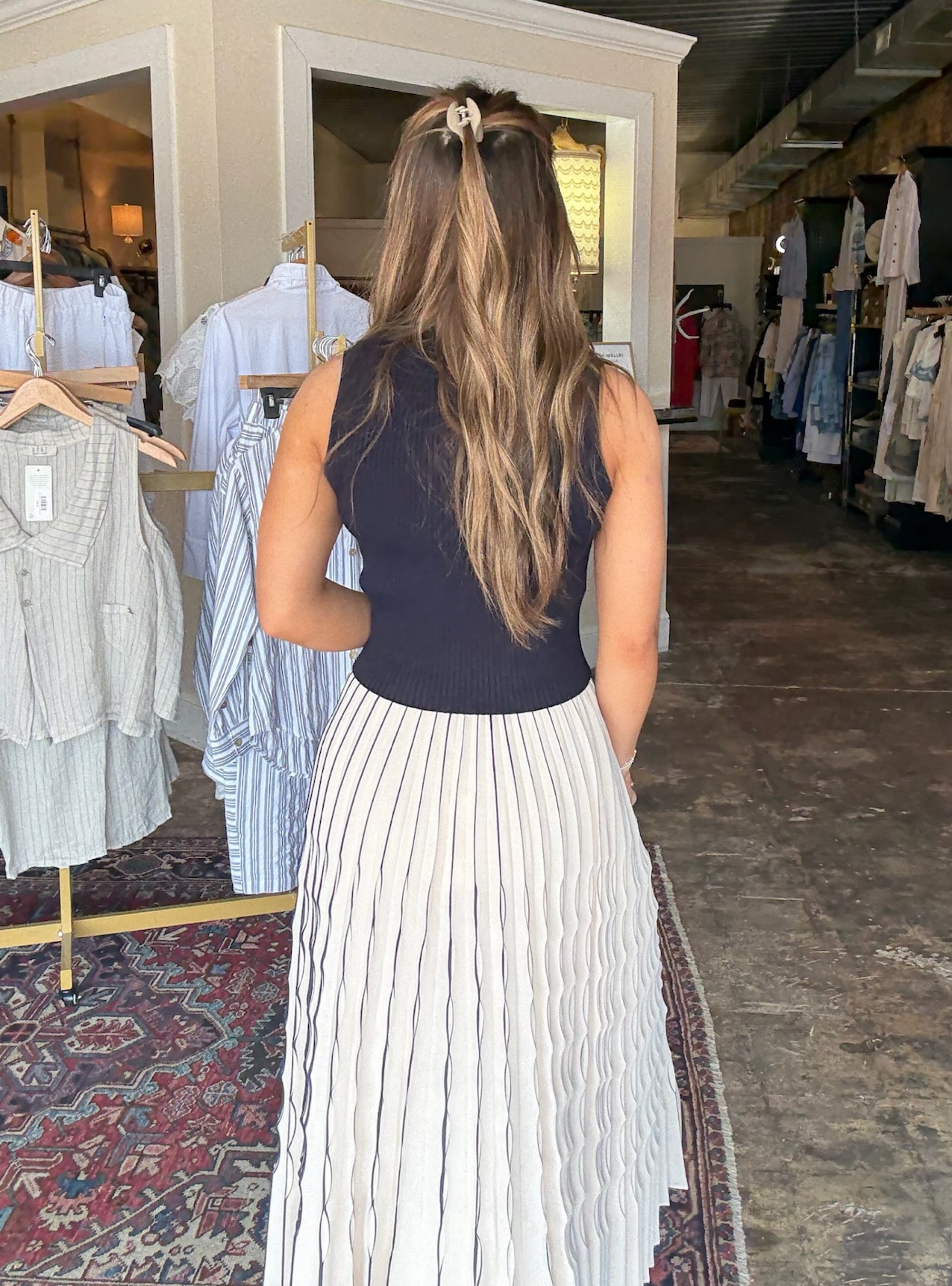 In Line &amp; Lovely Midi Skirt