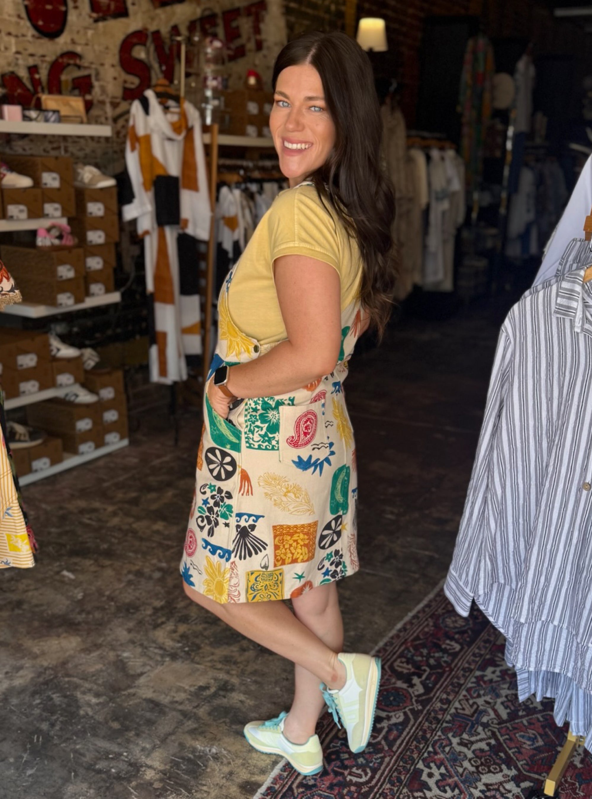 Bold Moves Only Overall Dress