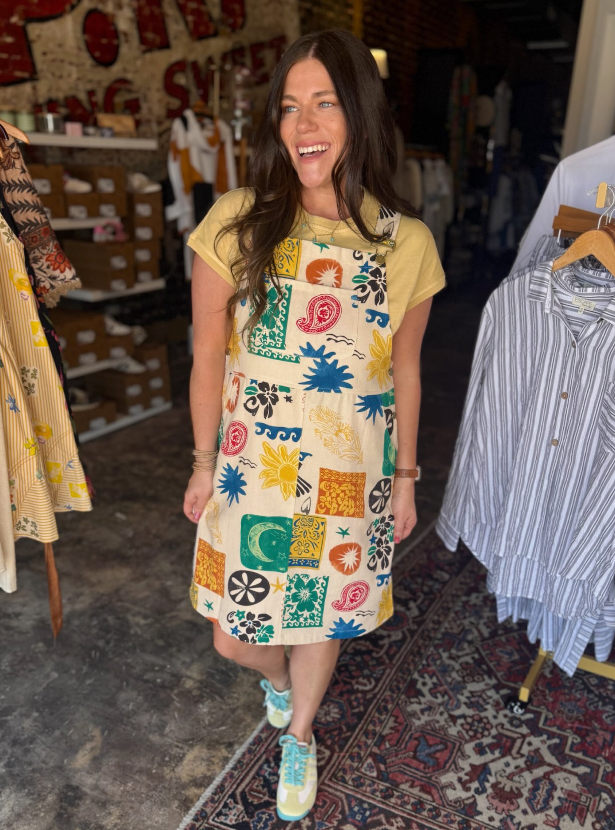Bold Moves Only Overall Dress
