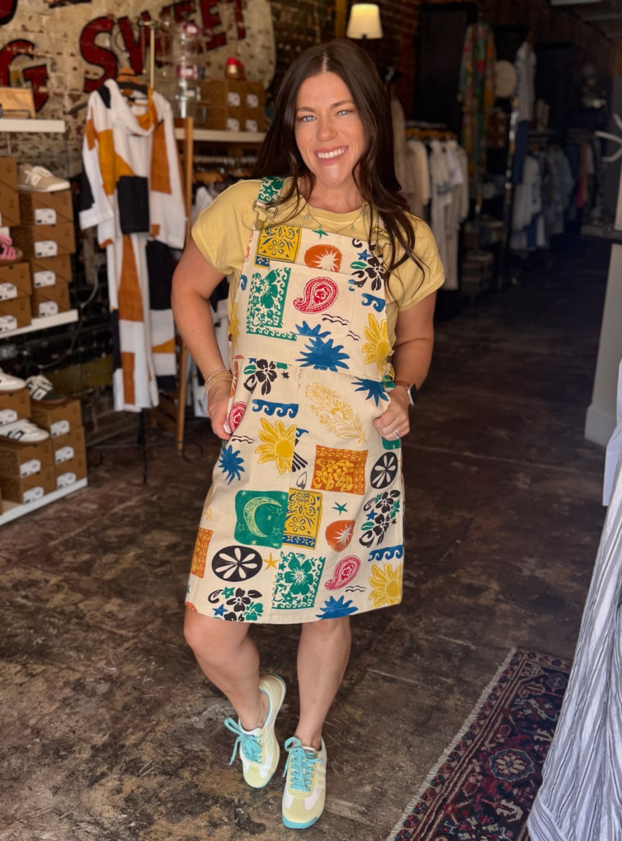 Bold Moves Only Overall Dress